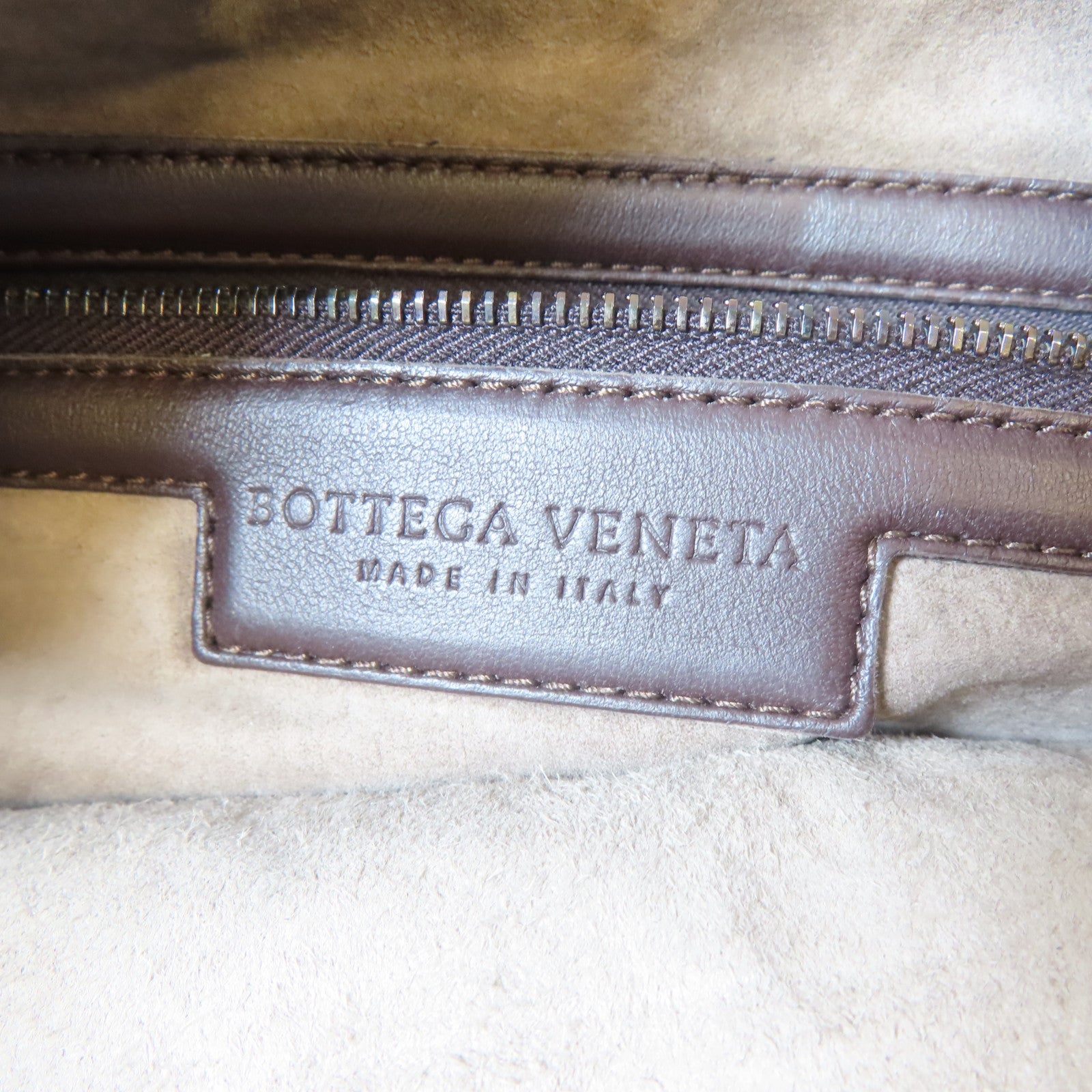 BOTTEGA VENETA 織紋皮革Shoulder Bag手挽袋啡色