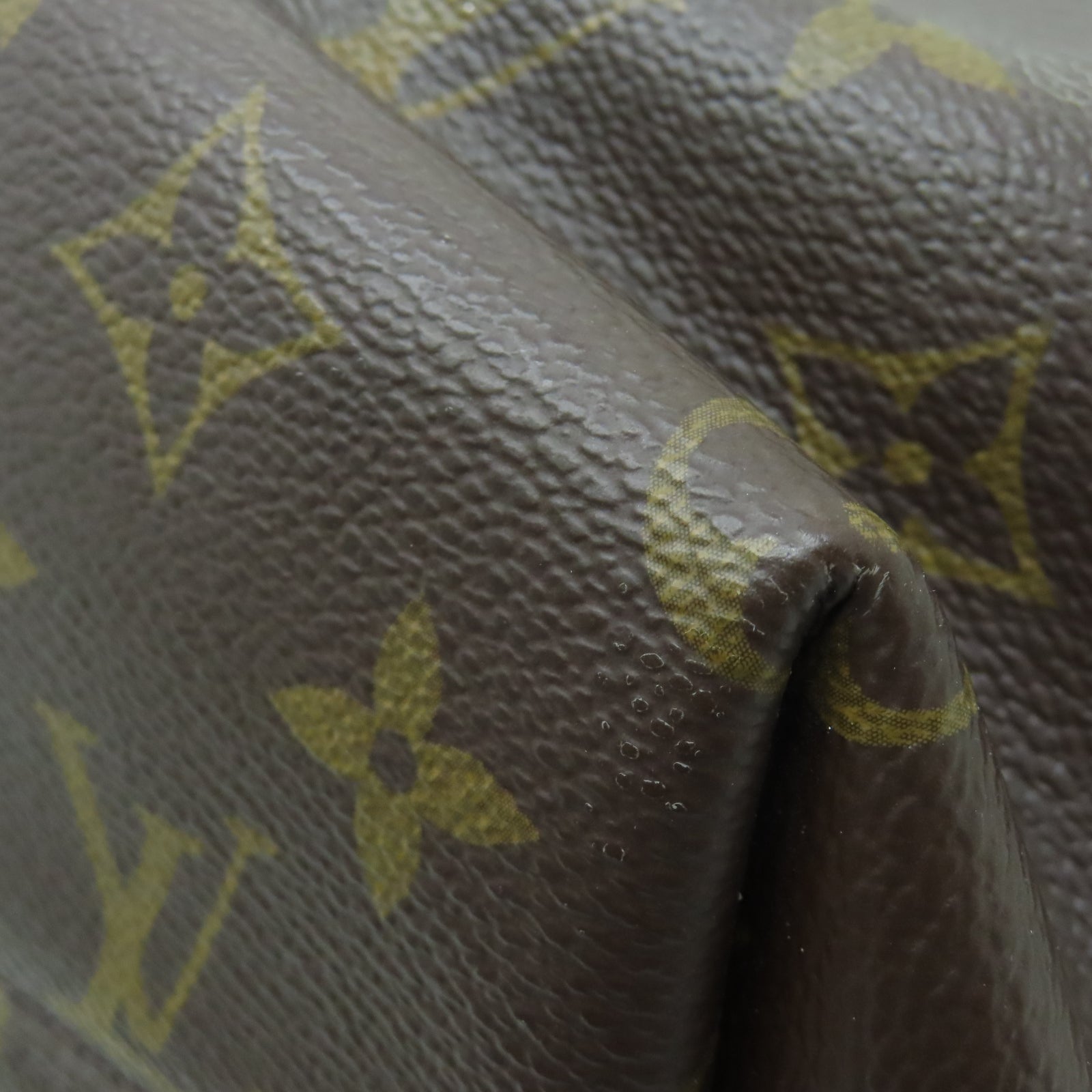 LOUIS VUITTON Monogram Turenne PM gold buckle handle shoulder bag brown
