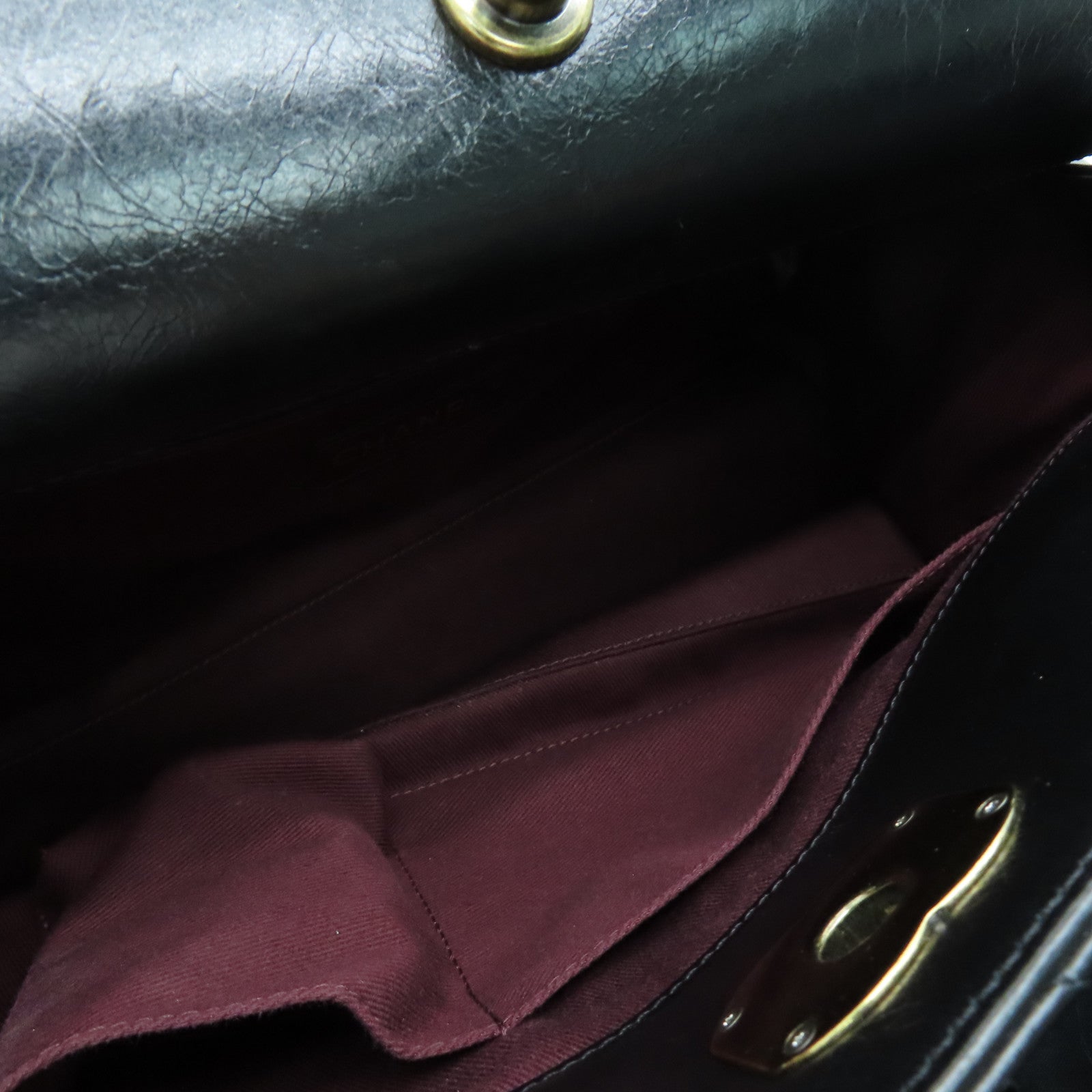CHANEL 菱格Caviar皮革Tote Bag金扣手挽袋黑色