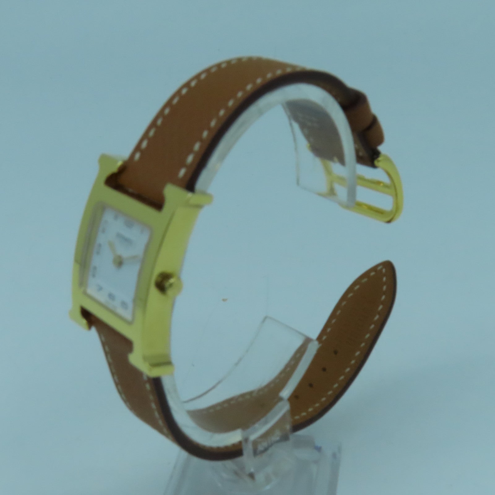 HERMES Heure H不鏽鋼石英機芯白色
