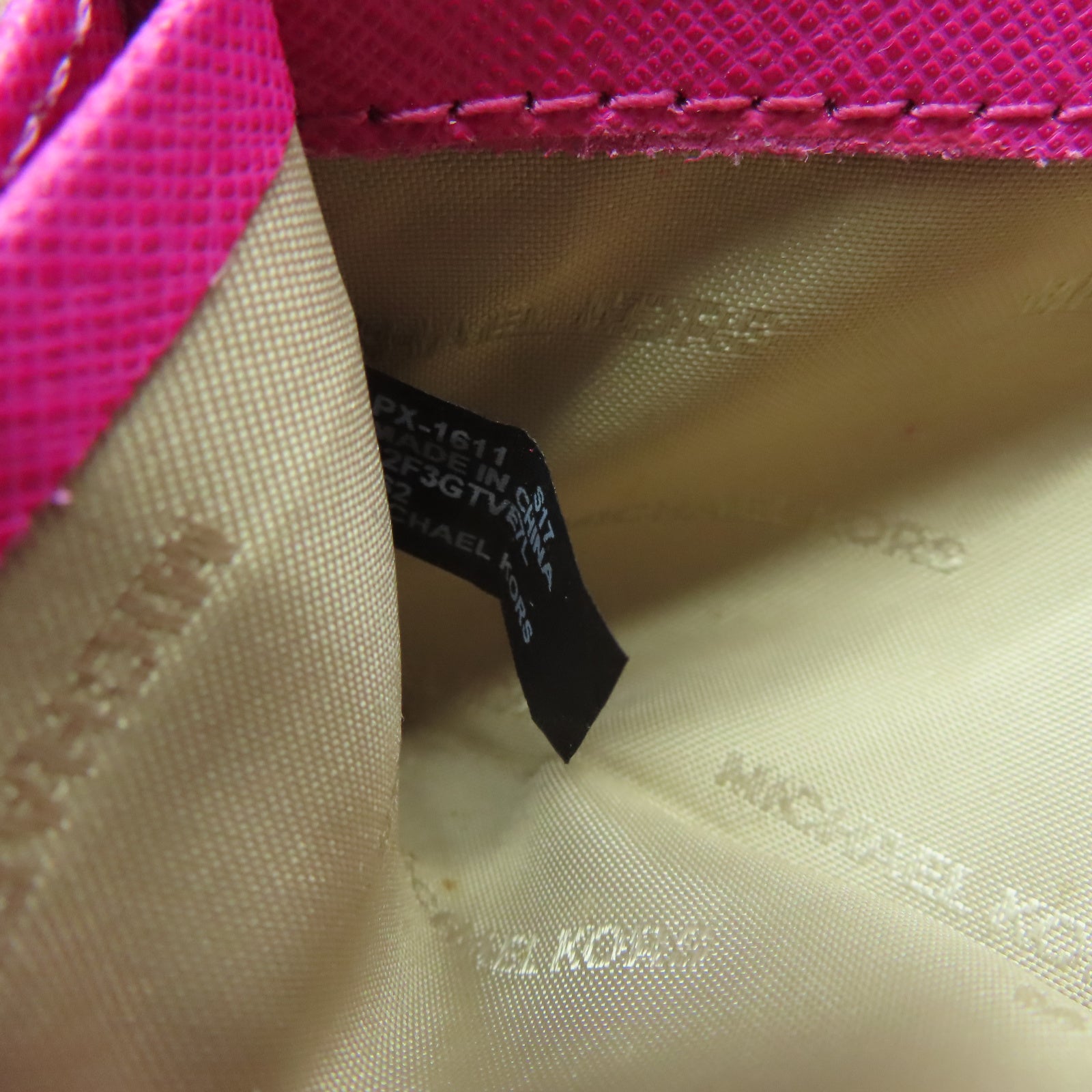 Michael Kors 皮革Long Wallet金扣長錢包粉紅色