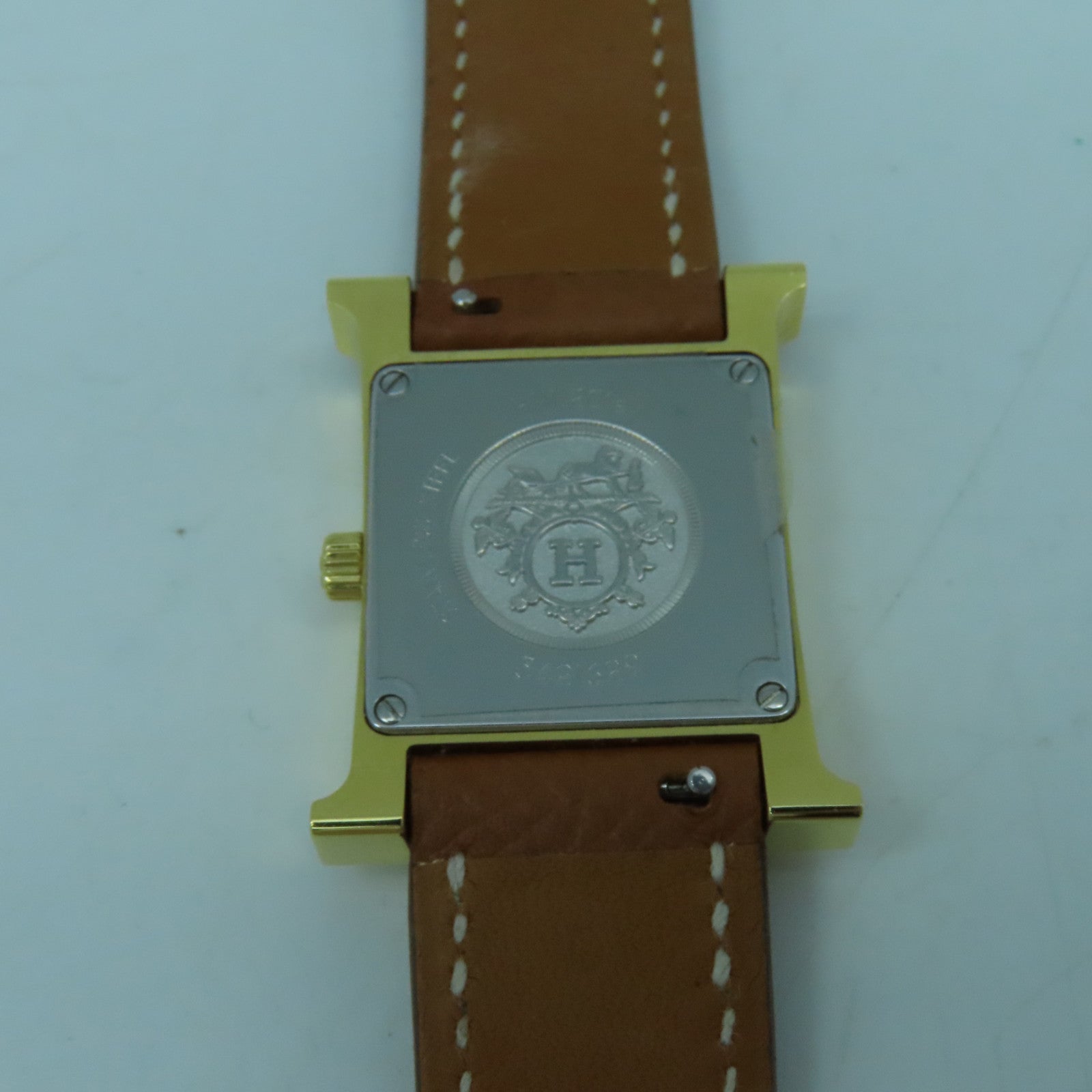 HERMES Heure H不鏽鋼石英機芯白色