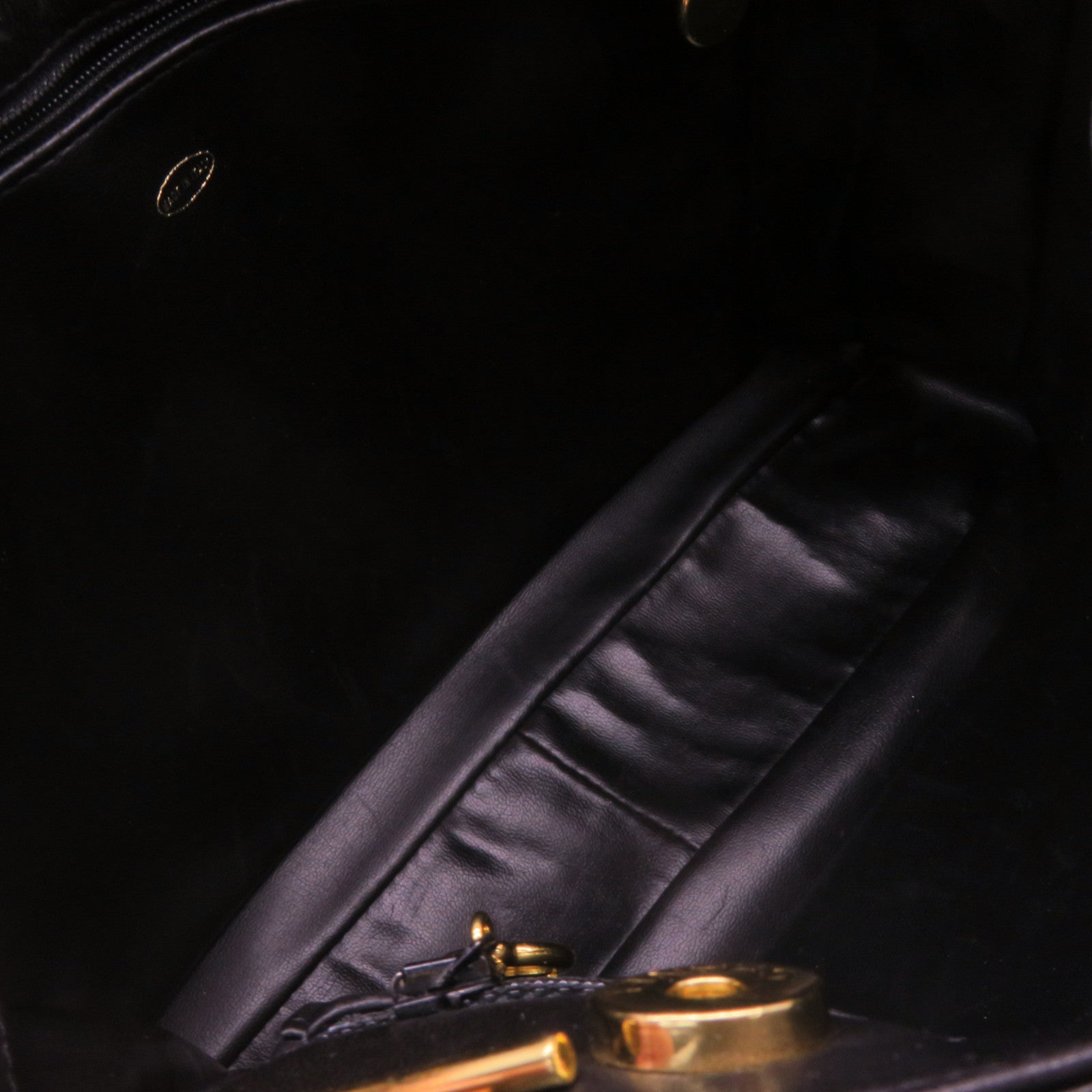 CHANEL 【激減優惠】羊皮皮革Chain Shoulder Bag金扣鏈帶肩背袋黑色