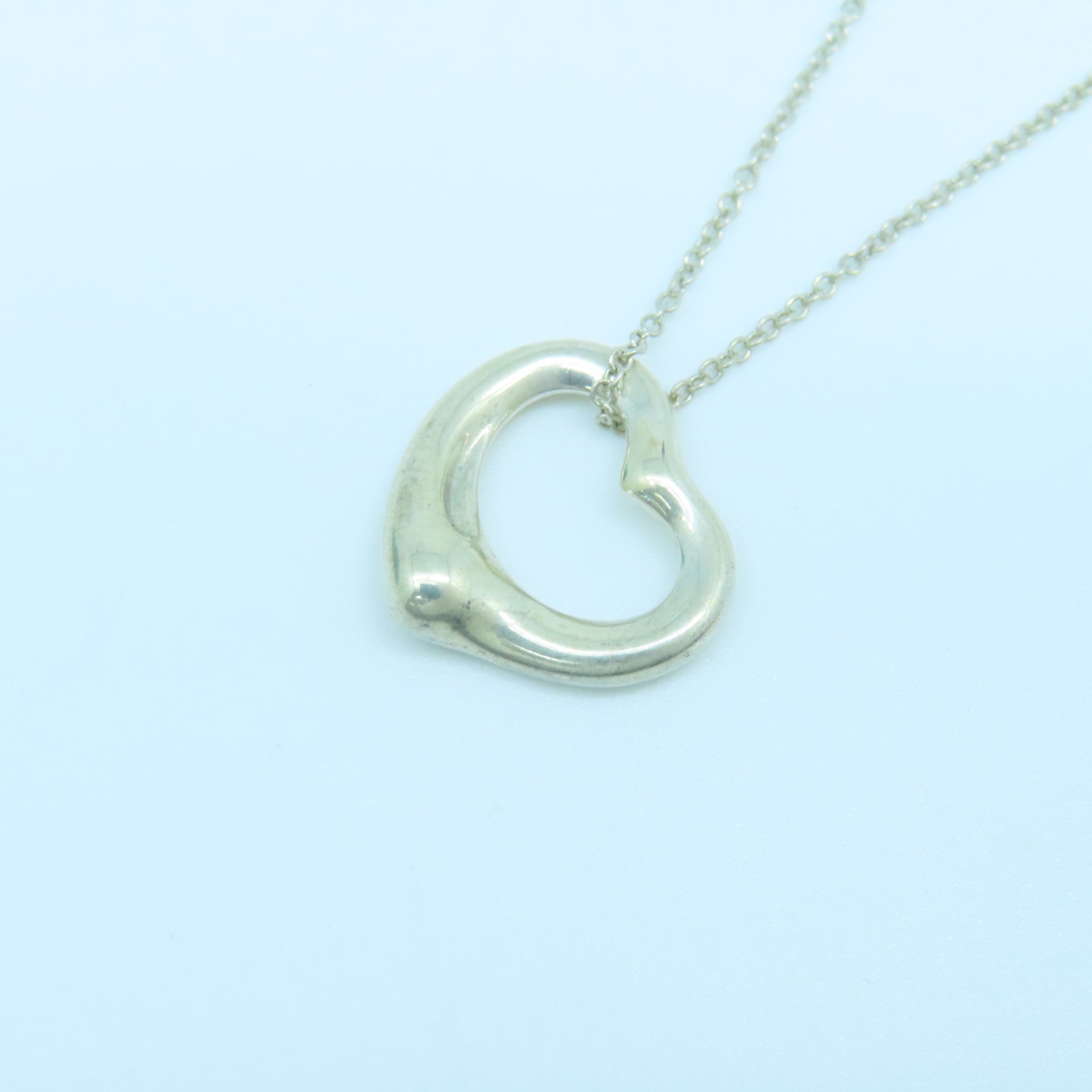 TIFFANY&amp;CO 925 Sterling Silver Heart Necklace Necklace Silver