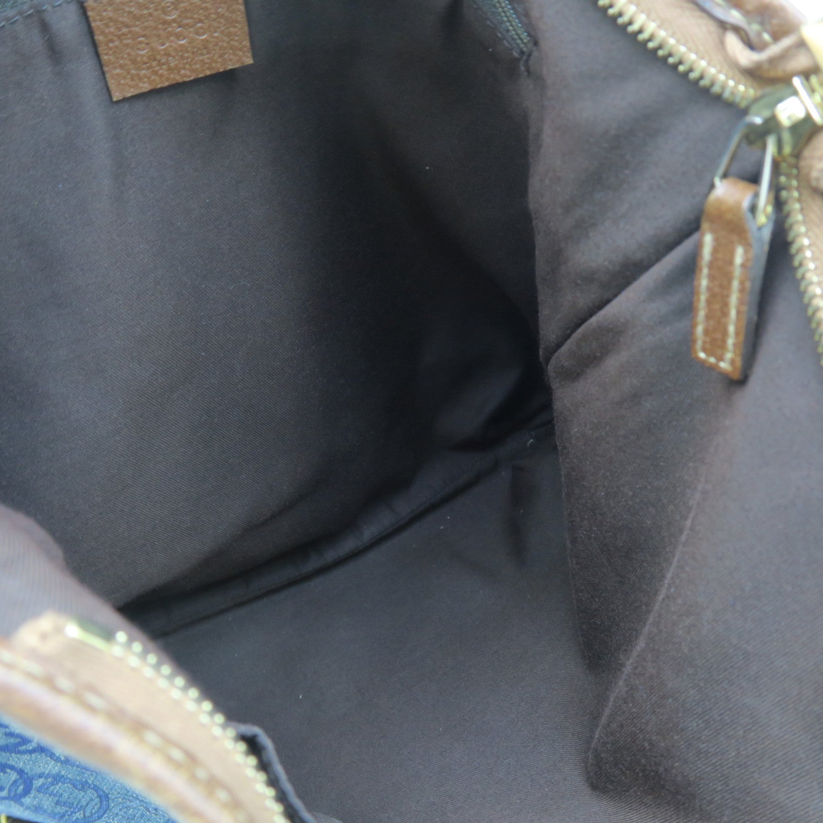 GUCCI 【激減優惠】帆布/牛皮皮革Shoulder Bag金扣肩背袋藍色