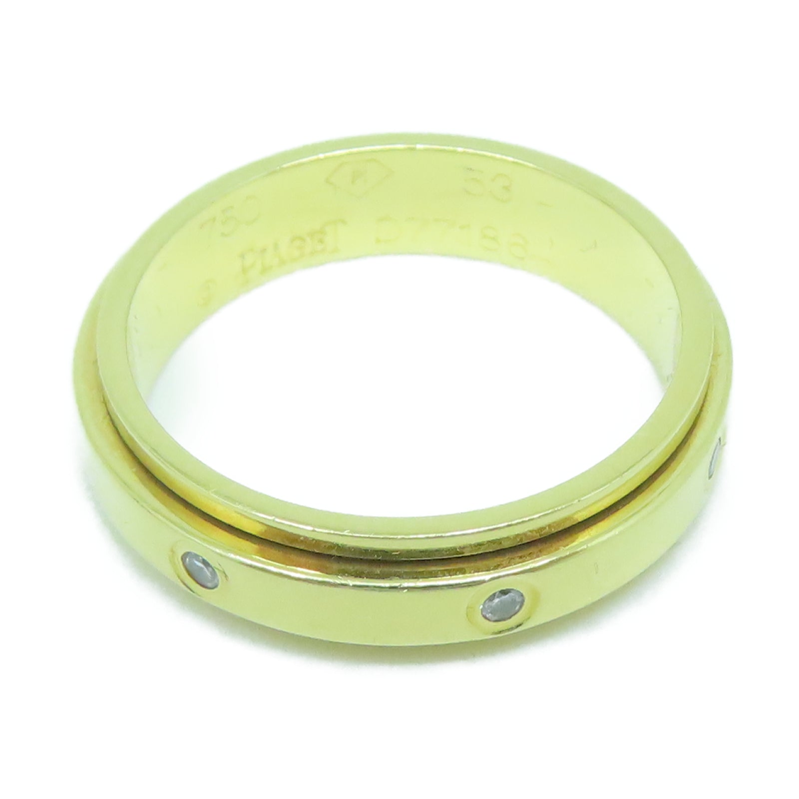 PIAGET 18K黃金Diamond Ring戒指US#6/PIAGET#53