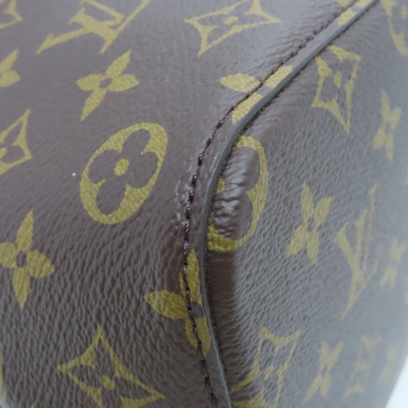LOUIS VUITTON Monogram Neo Noe MM金扣肩背袋棕色/粉紅色