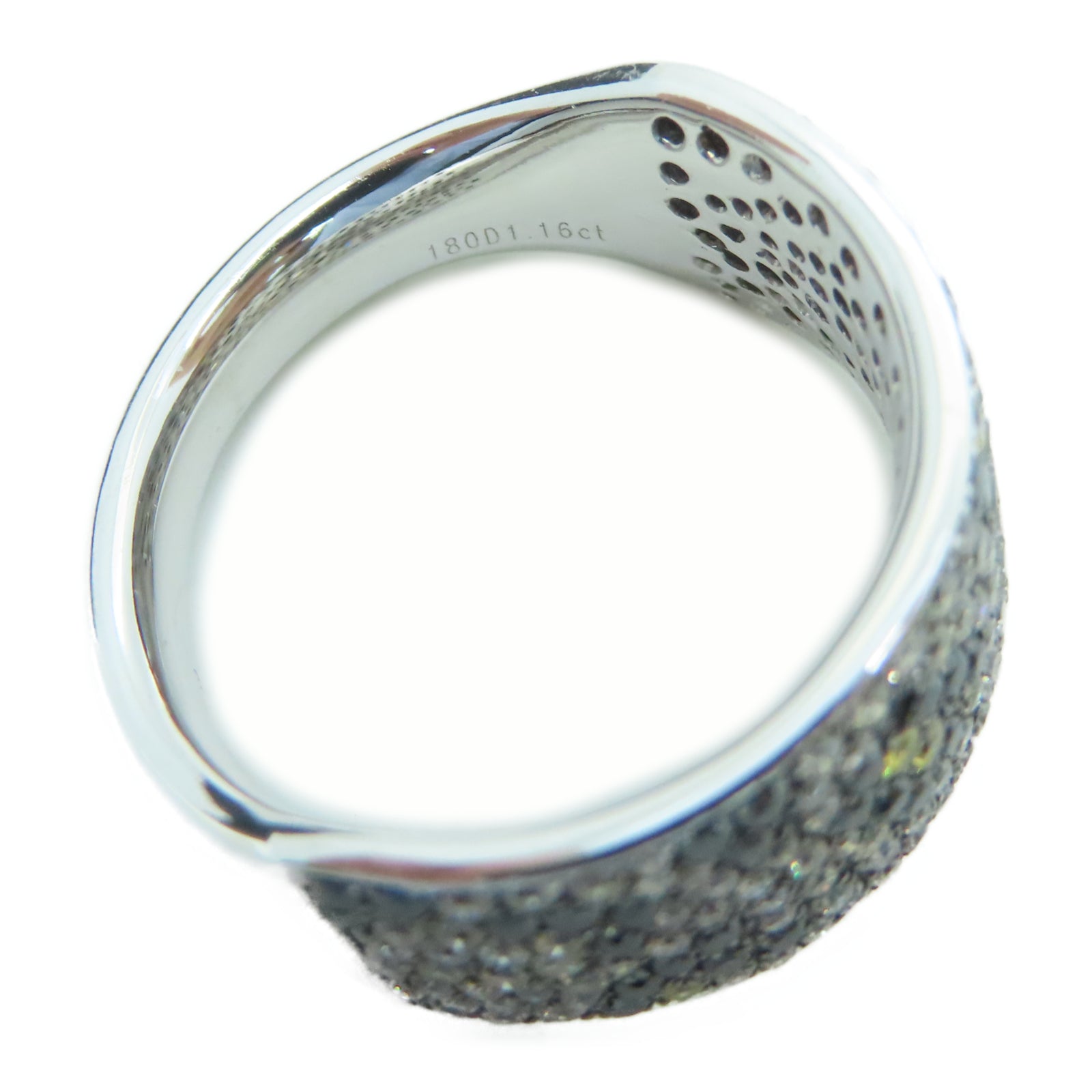 JEWELRY 750纯银Diamond 8.75g 1.16ct钻石戒指US#6