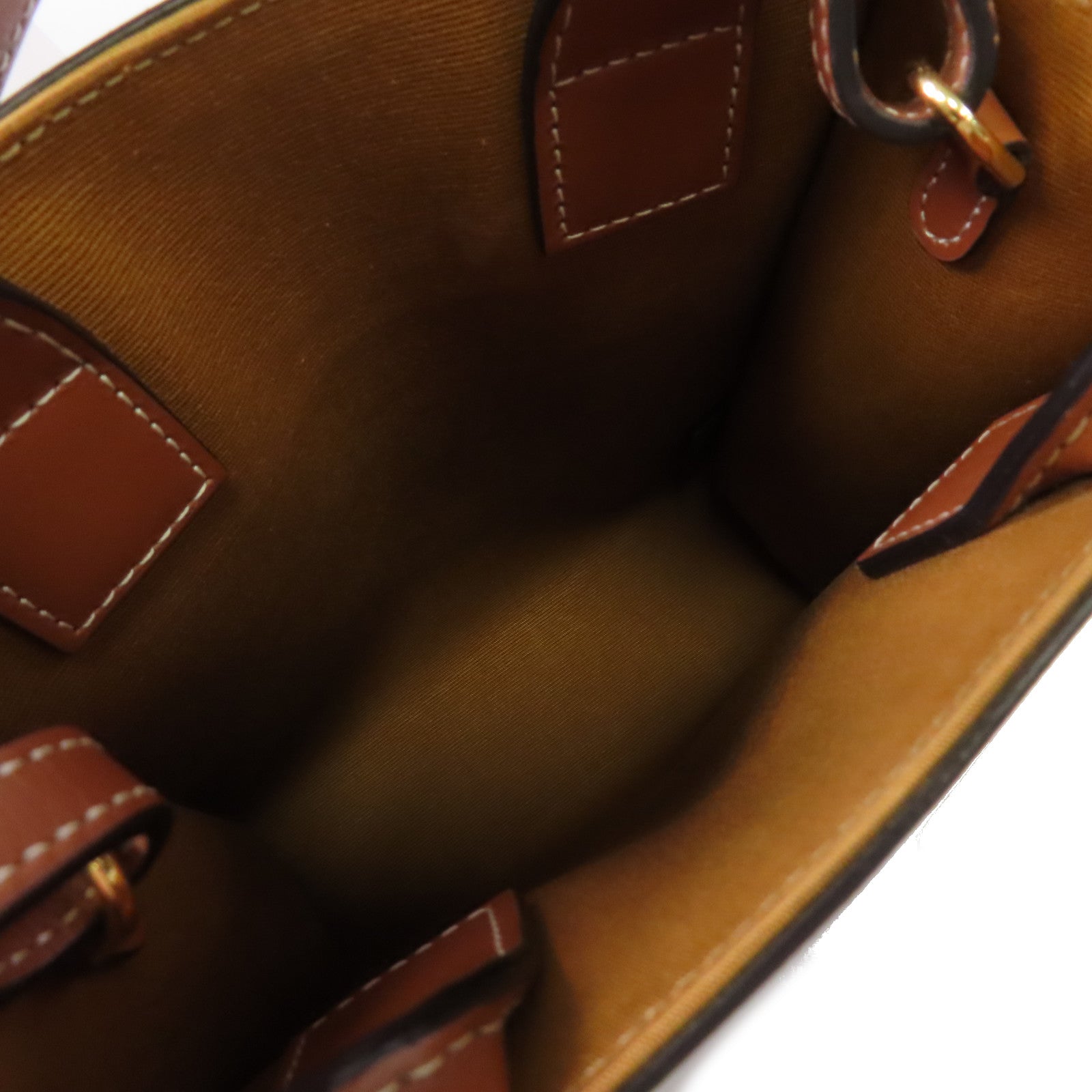 CELINE Triomphe帆布Mini Cabas 2Way Shoulder Bag手挽肩背兩用袋啡色