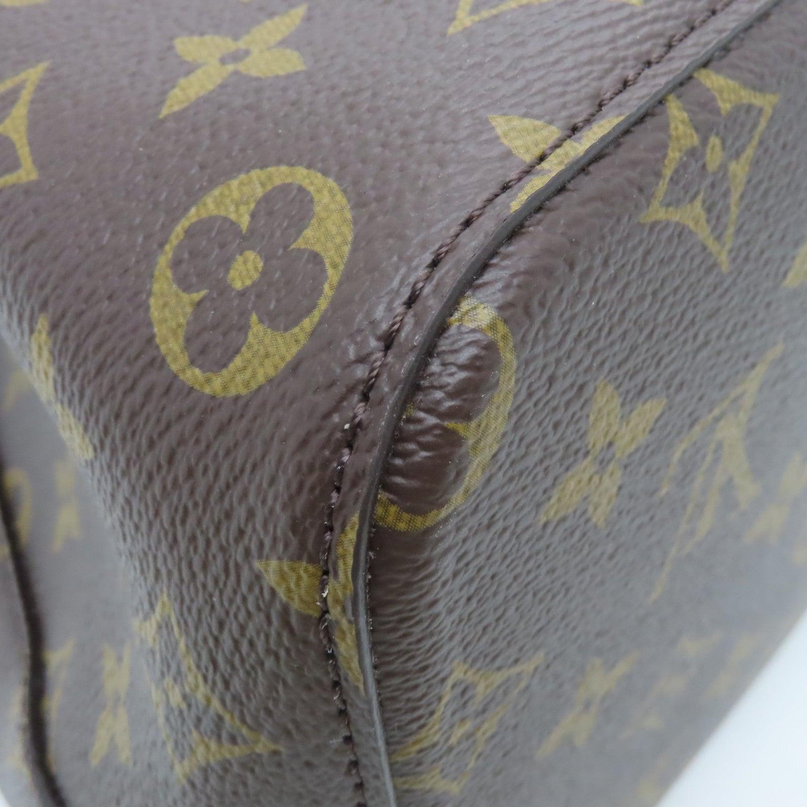 LOUIS VUITTON Monogram Neo Noe MM金扣肩背袋棕色/粉紅色