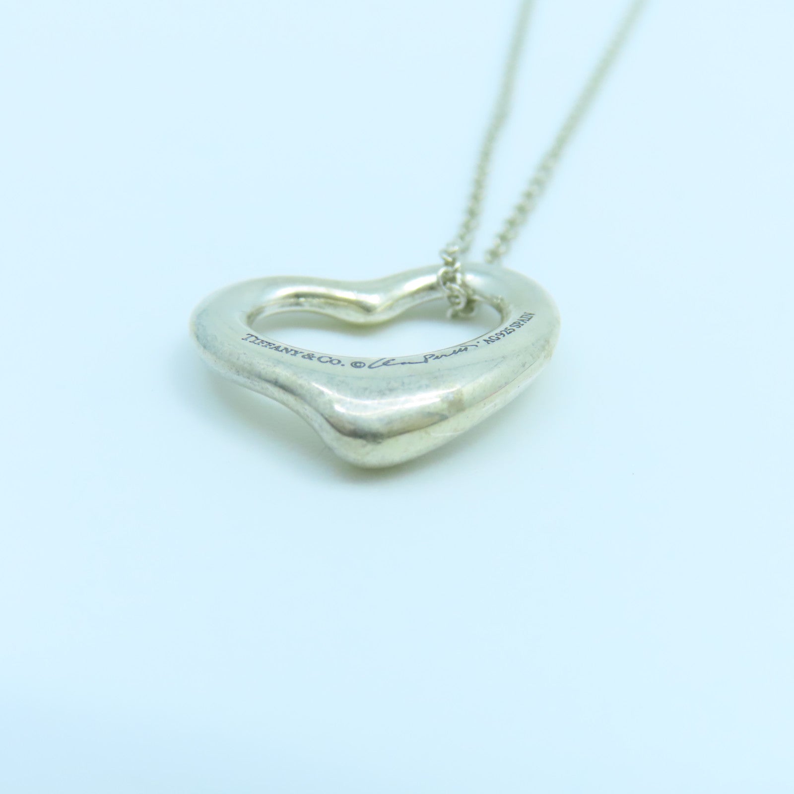 TIFFANY&amp;CO 925 Sterling Silver Heart Necklace Necklace Silver