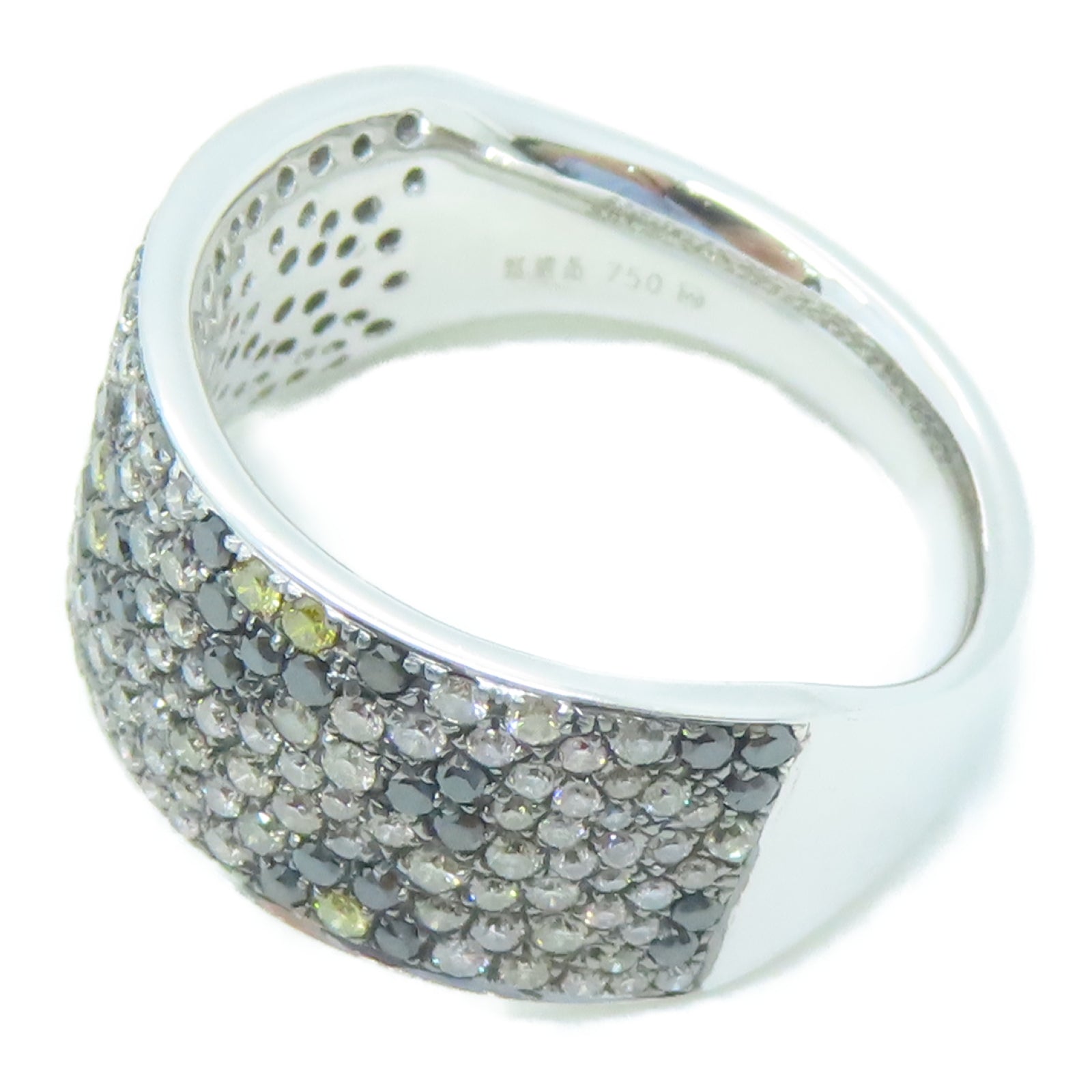 JEWELRY 750纯银Diamond 8.75g 1.16ct钻石戒指US#6