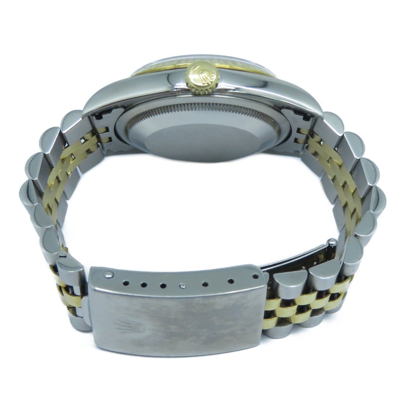 ROLEX 18K黃金Datejust 36mm不鏽鋼手錶自動機芯黑色