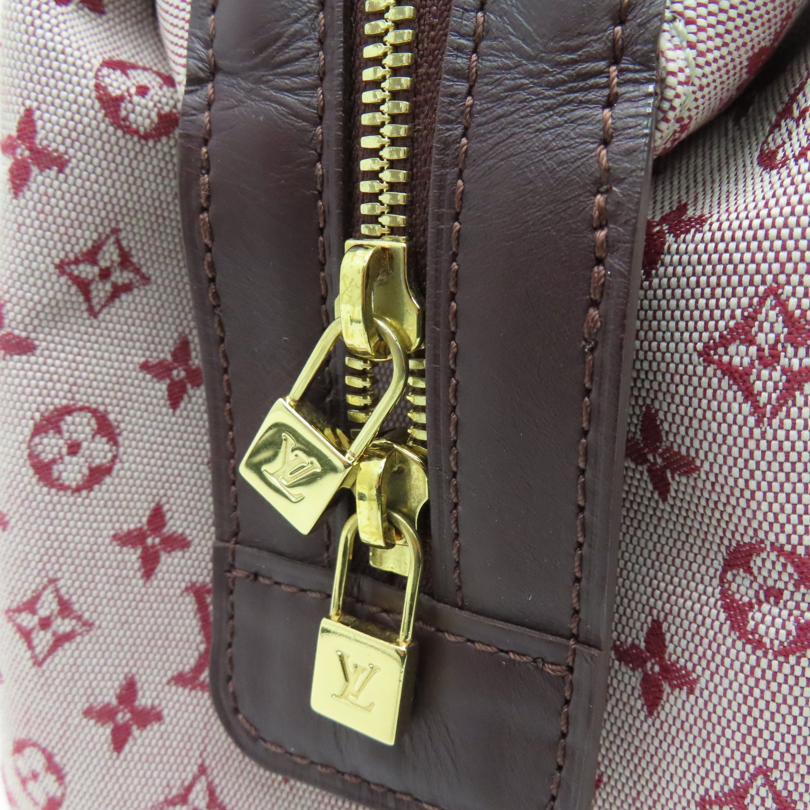 LOUIS VUITTON Mono-mini Josephine PM金扣肩背袋紅色