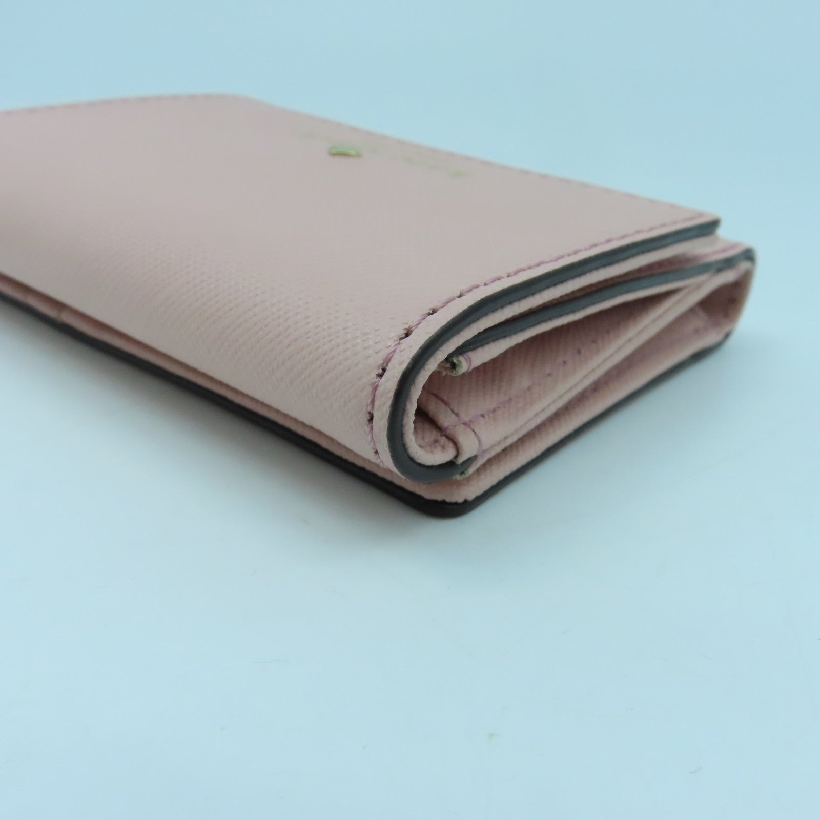 Kate Spade 牛皮皮革Wallet金扣錢包粉紅色