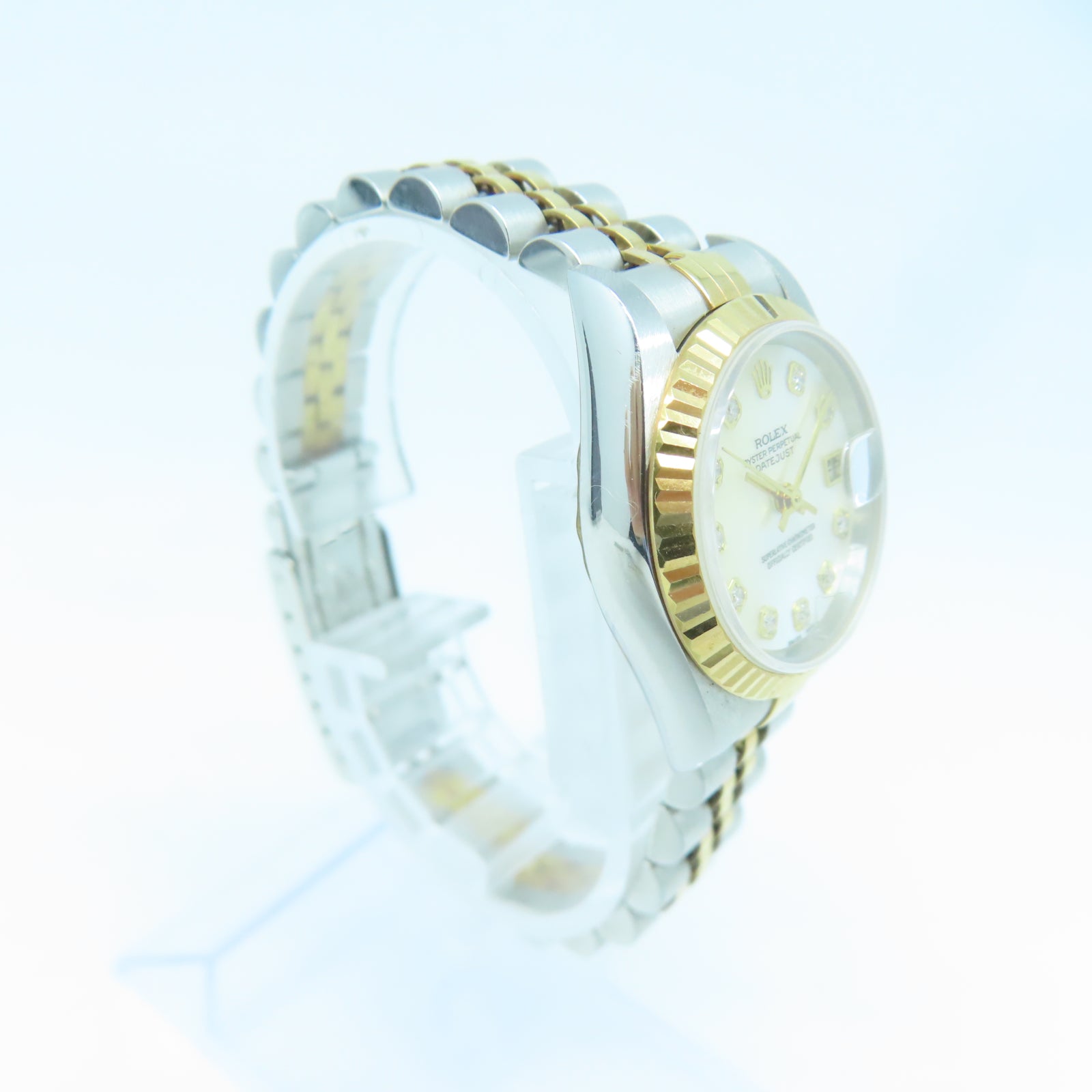 ROLEX Datejust 18K黃金不鏽鋼手錶自動機芯金色