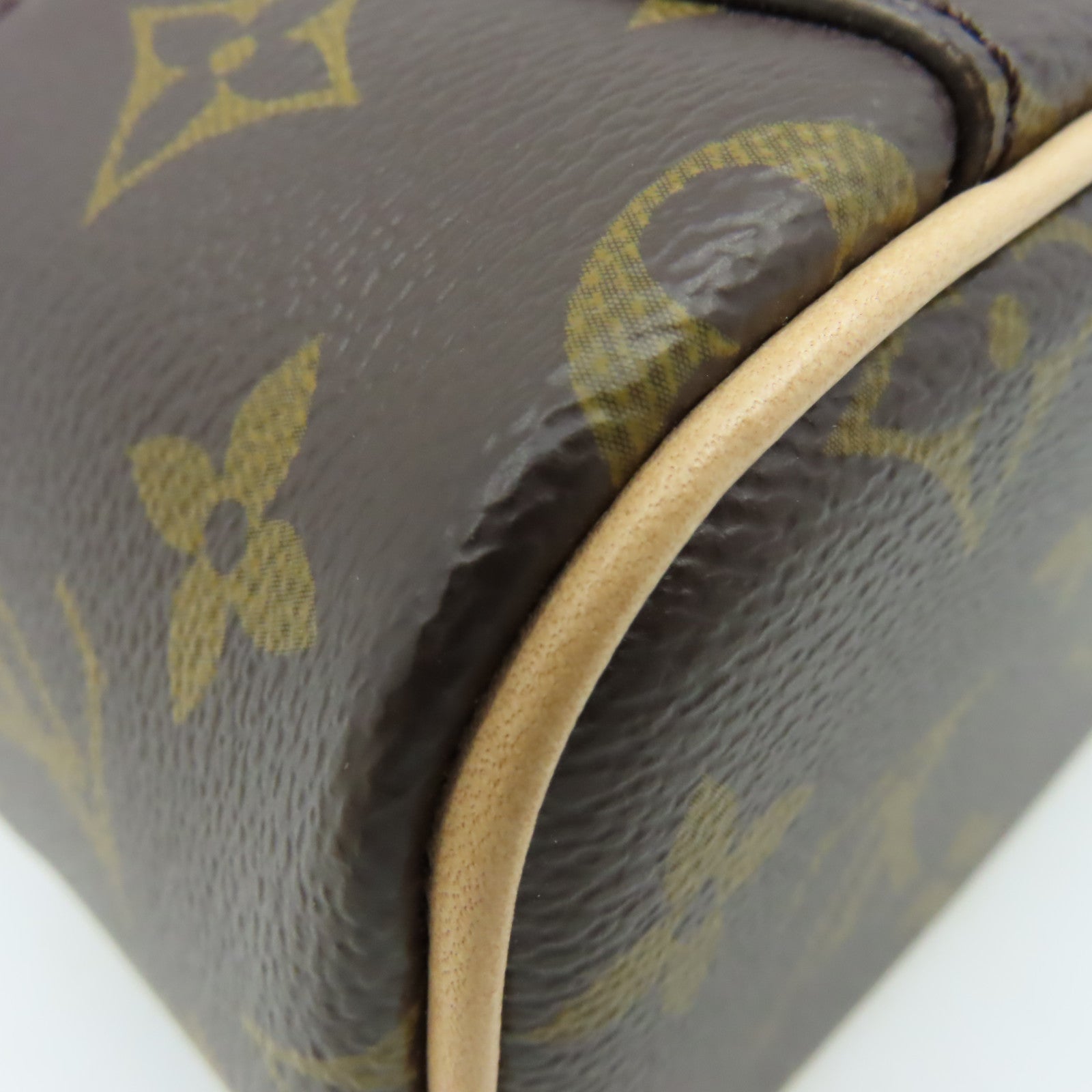 LOUIS VUITTON Monogram Nice Nano Toiletry Pouch金扣手拿包啡色