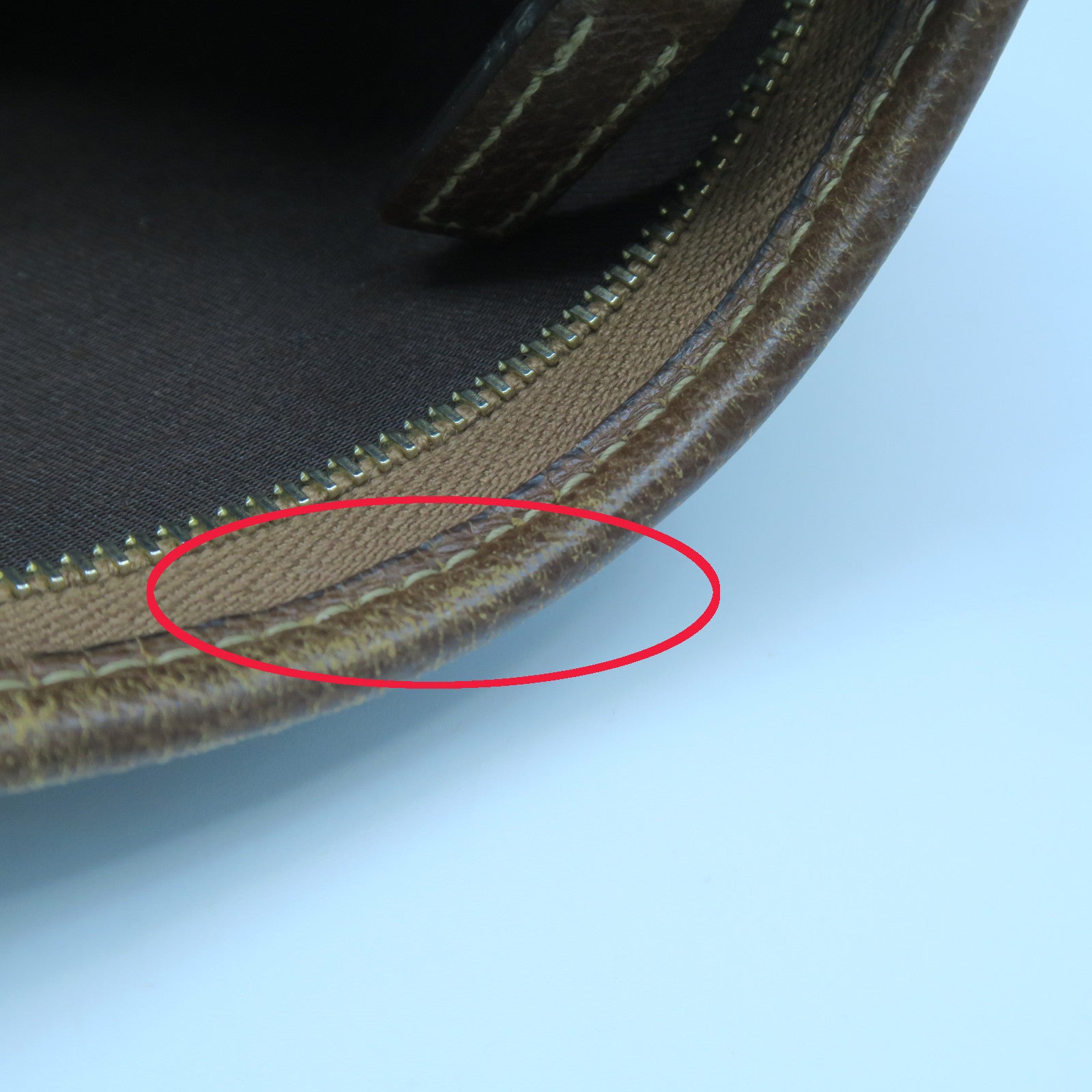 GUCCI 【激減優惠】帆布/牛皮皮革Shoulder Bag金扣肩背袋藍色