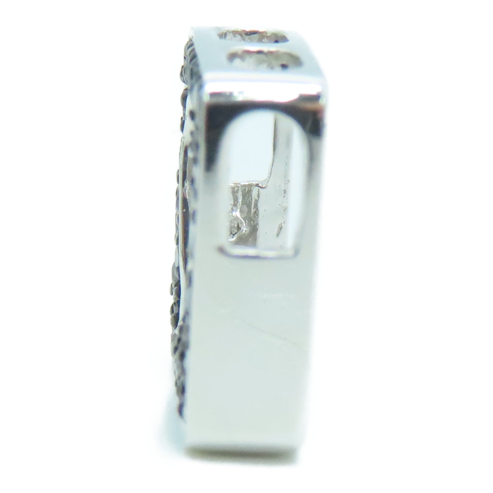 JEWELRY 18K白金Diamond 2.32g 0.26ct黑钻石吊坠