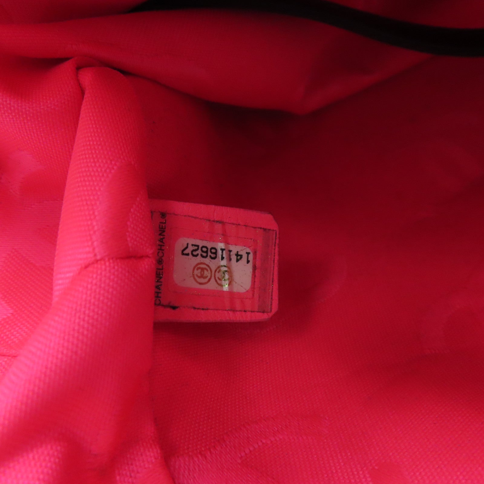 CHANEL 菱格牛皮皮革Cambon手挽袋银扣黑色