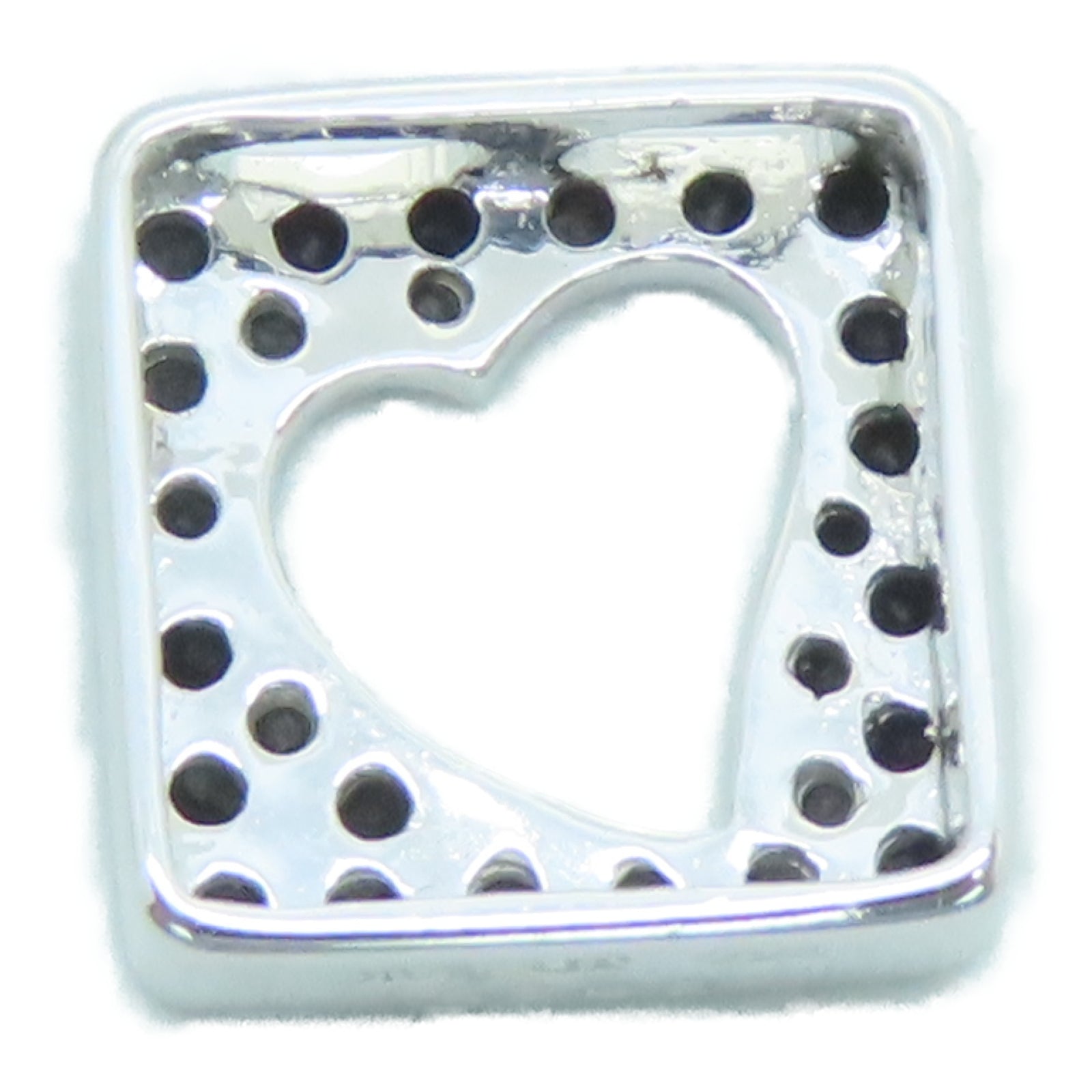 JEWELRY 18K白金Diamond 2.32g 0.26ct黑钻石吊坠