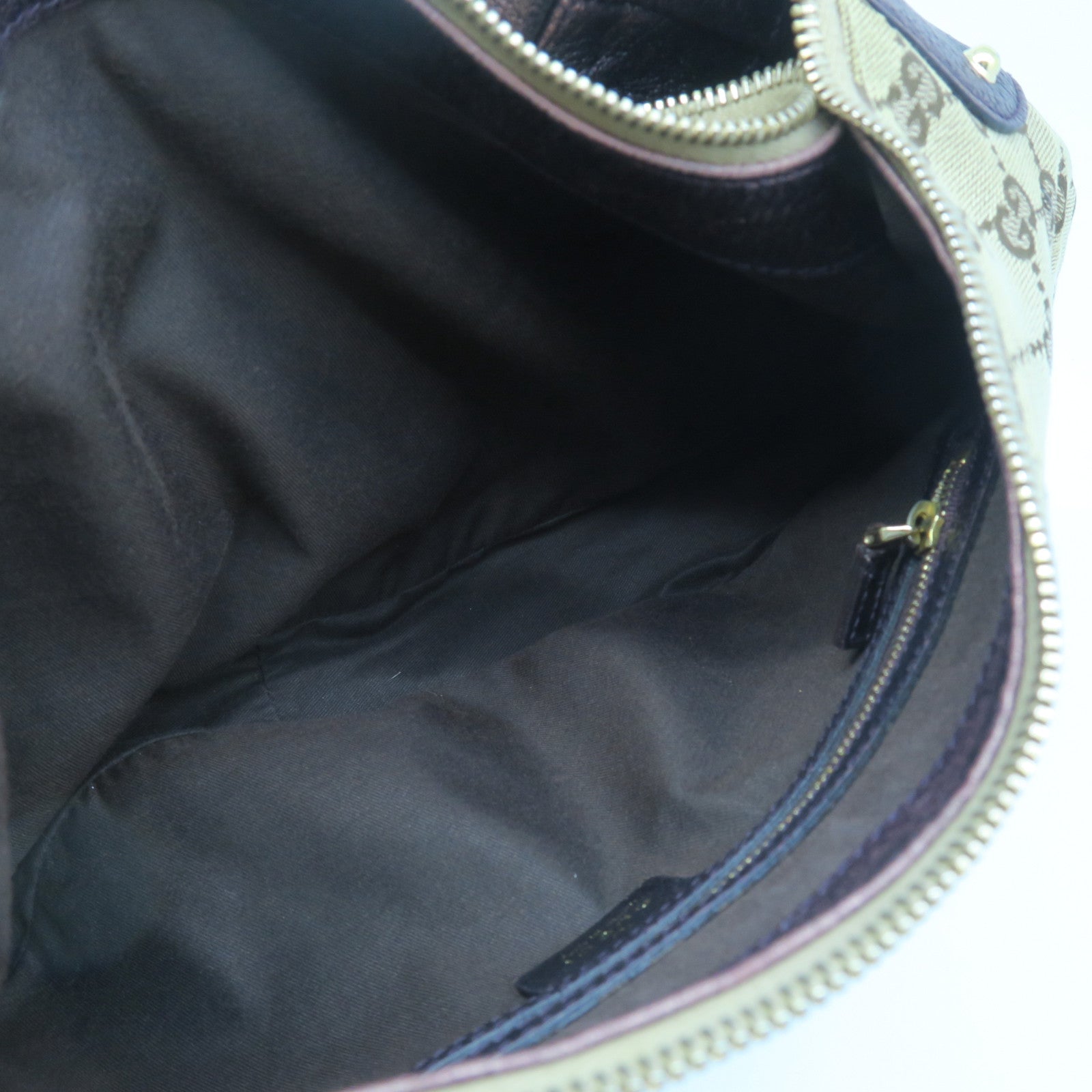GUCCI 帆布Shoulder Bag金扣肩背袋啡色