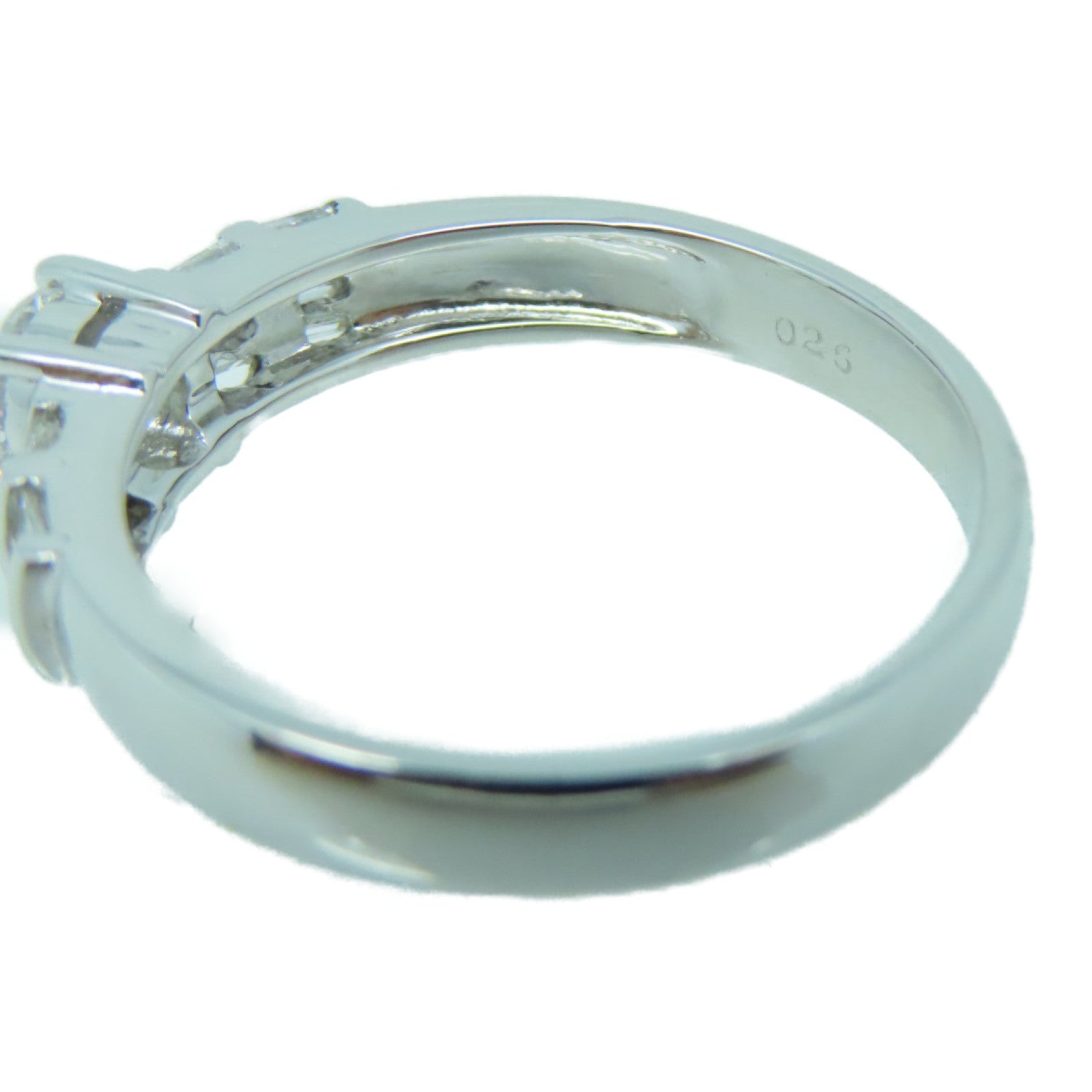 JEWELRY 18K White Gold Diamond Ring0.25ct Diamond Ring US#6.5