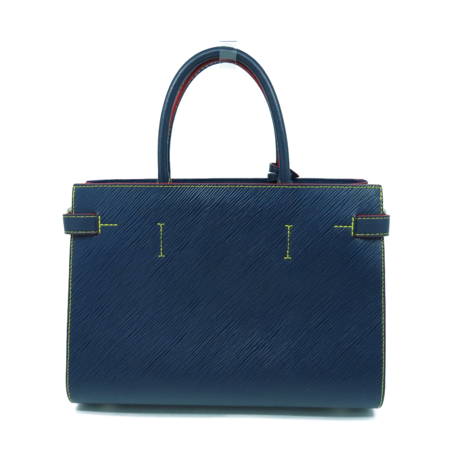 LOUIS VUITTON Epi Twist Tote銀扣手挽肩背兩用袋藍色