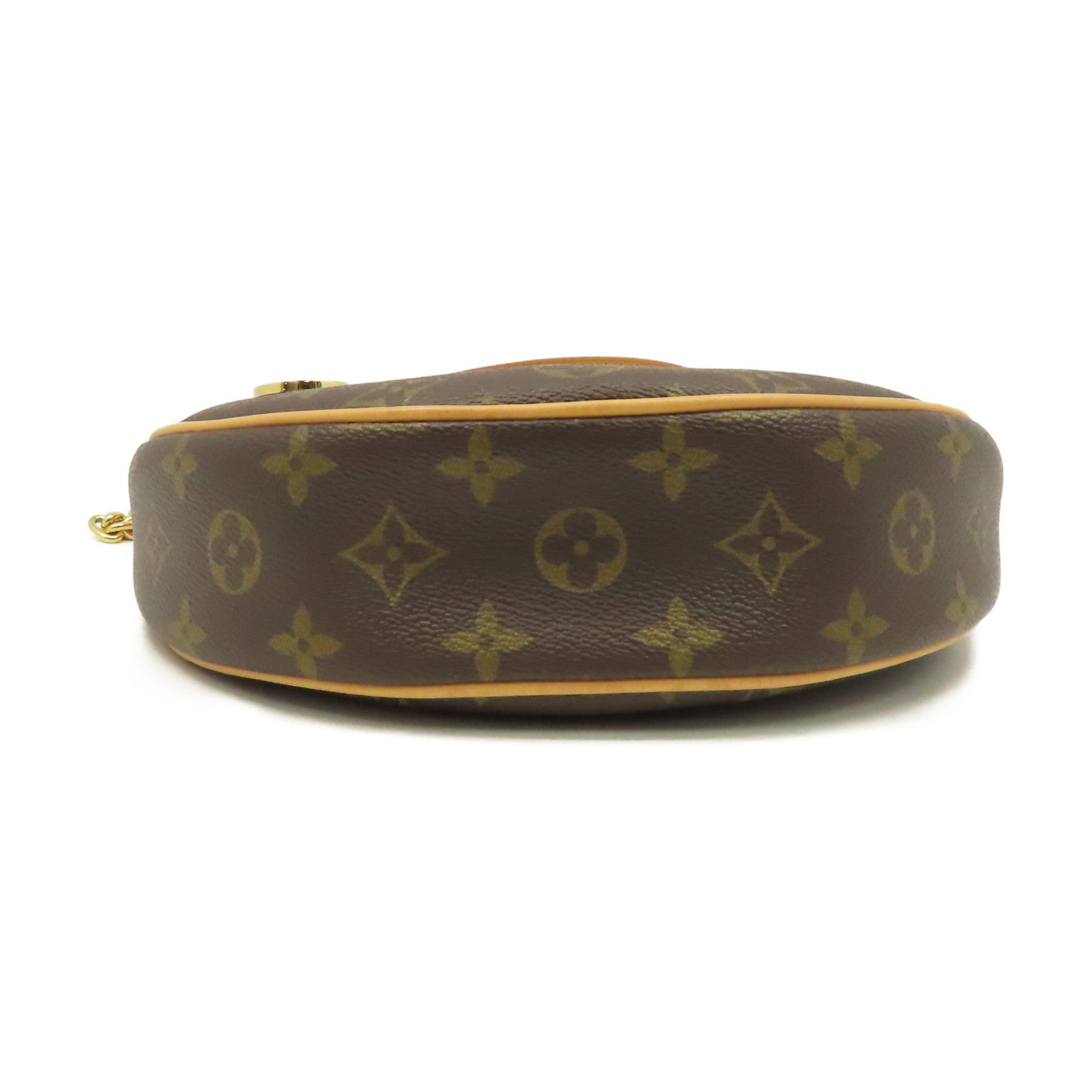LOUIS VUITTON Monogram Loop Shoulder Bag金扣鏈帶手挽肩背兩用袋啡色