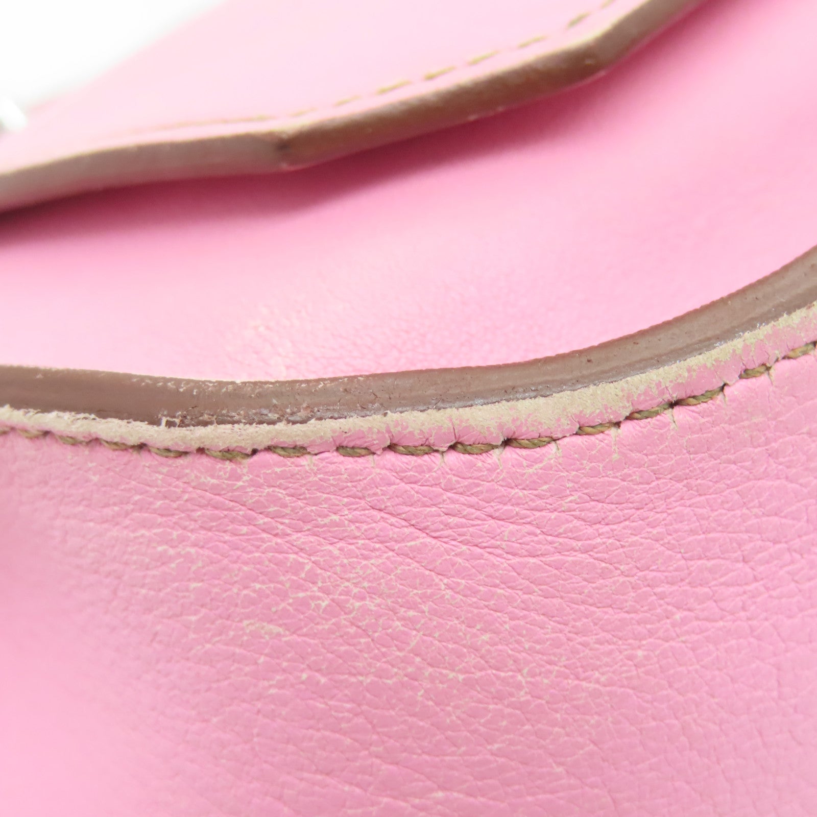 HERMES Swift皮革Jypsiere 28銀扣肩背袋Rose Confetti粉紅色