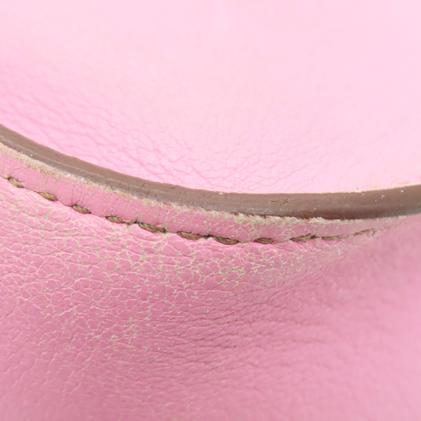 HERMES Swift皮革Jypsiere 28銀扣肩背袋Rose Confetti粉紅色