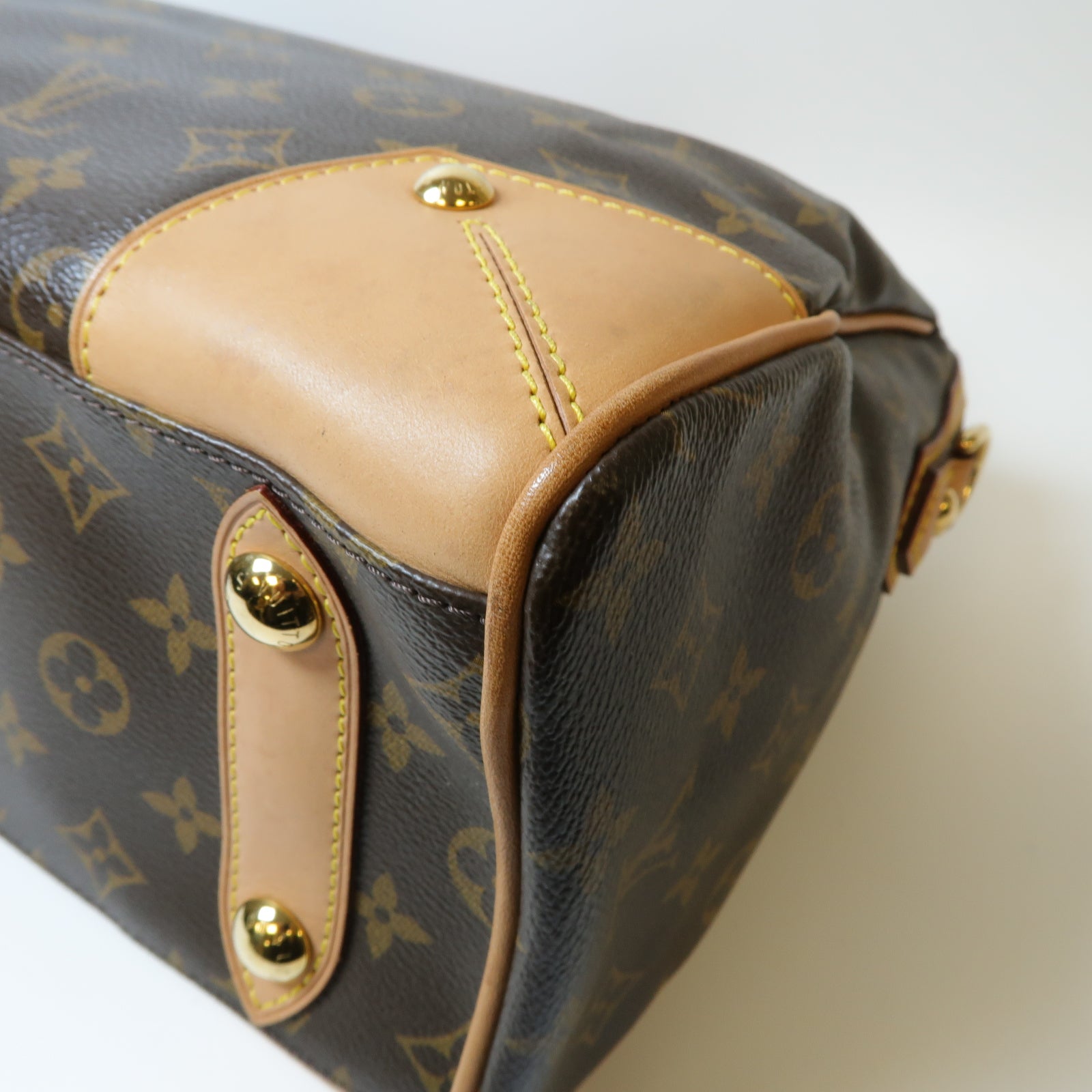 LOUIS VUITTON Monogram Retiro金扣手挽肩背兩用袋啡色