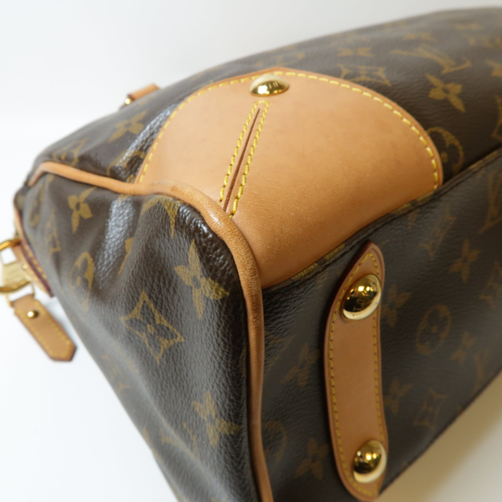 LOUIS VUITTON Monogram Retiro金扣手挽肩背兩用袋啡色