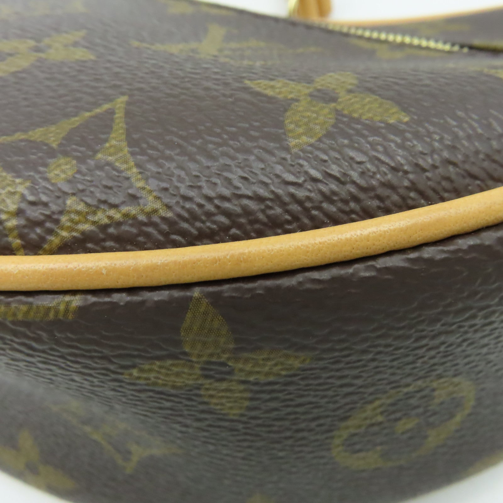 LOUIS VUITTON Monogram Loop Shoulder Bag金扣鏈帶手挽肩背兩用袋啡色
