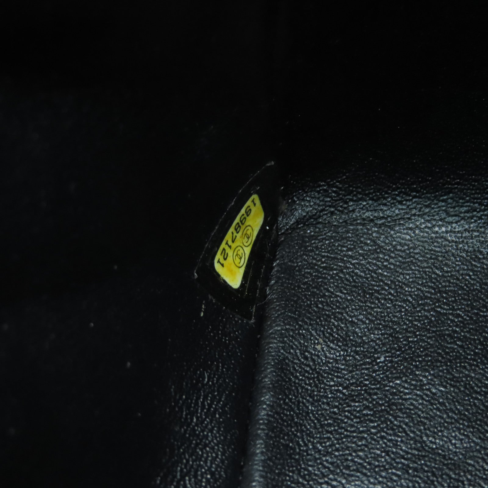 CHANEL 菱格漆皮皮革Chain Shoulder銀扣鏈帶肩背袋黑色
