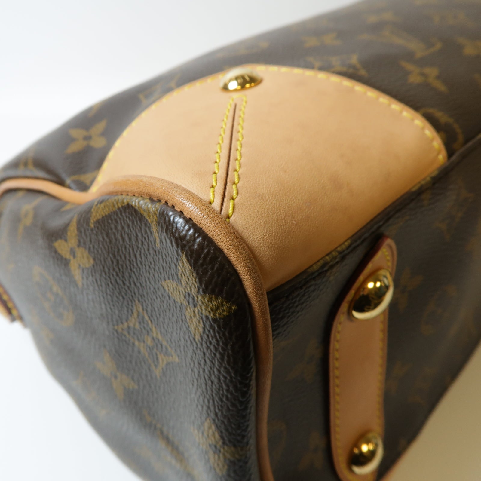 LOUIS VUITTON Monogram Retiro金扣手挽肩背兩用袋啡色