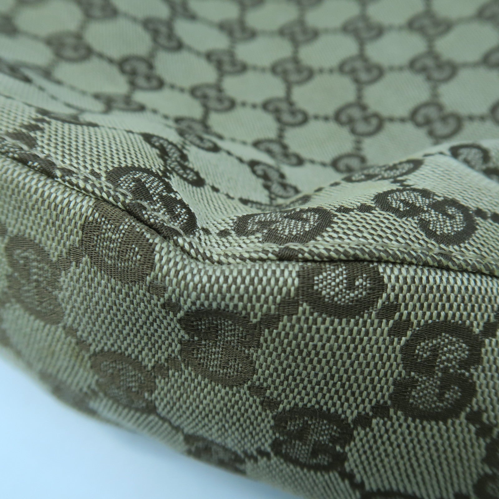 GUCCI 帆布Shoulder Bag金扣肩背袋啡色