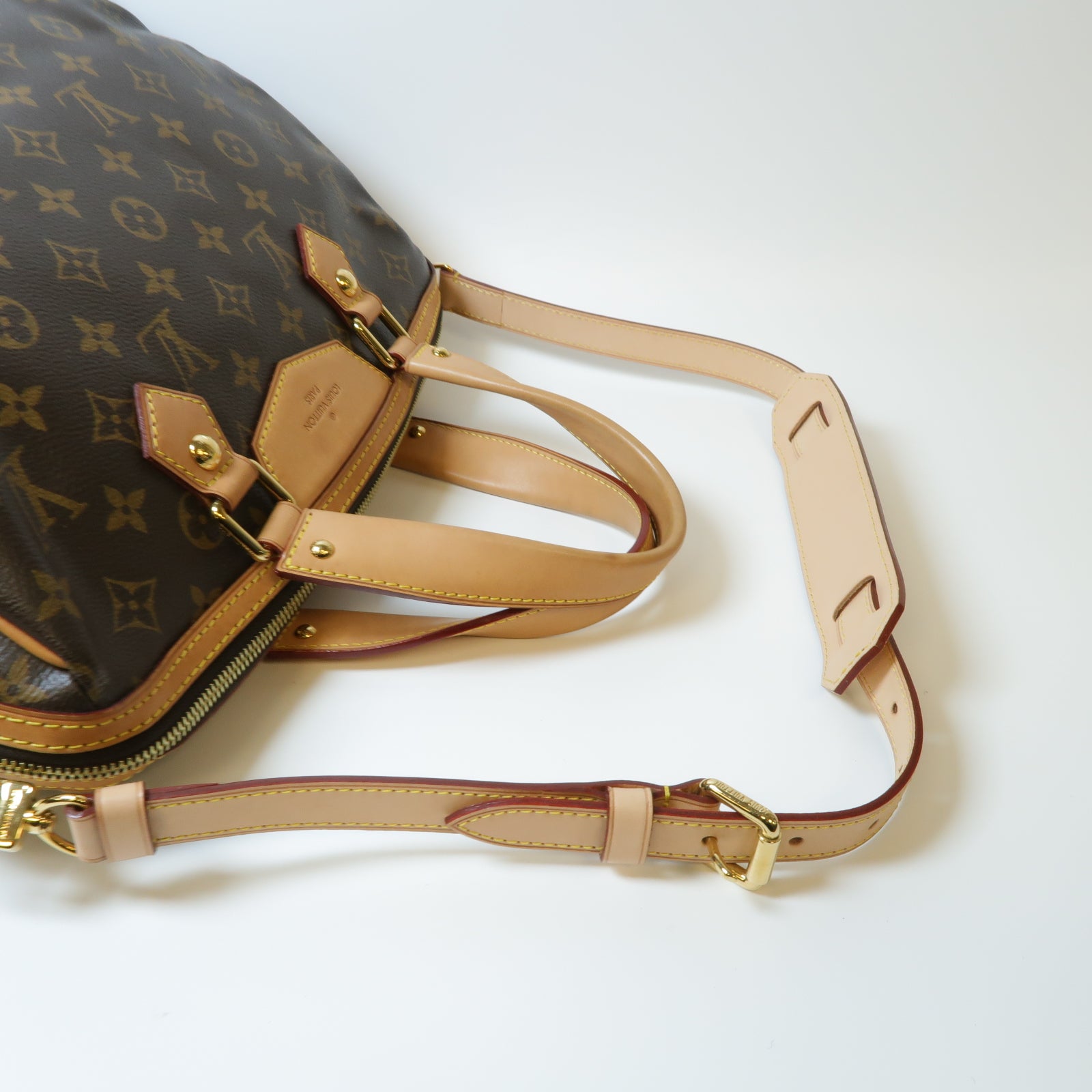 LOUIS VUITTON Monogram Retiro金扣手挽肩背兩用袋啡色