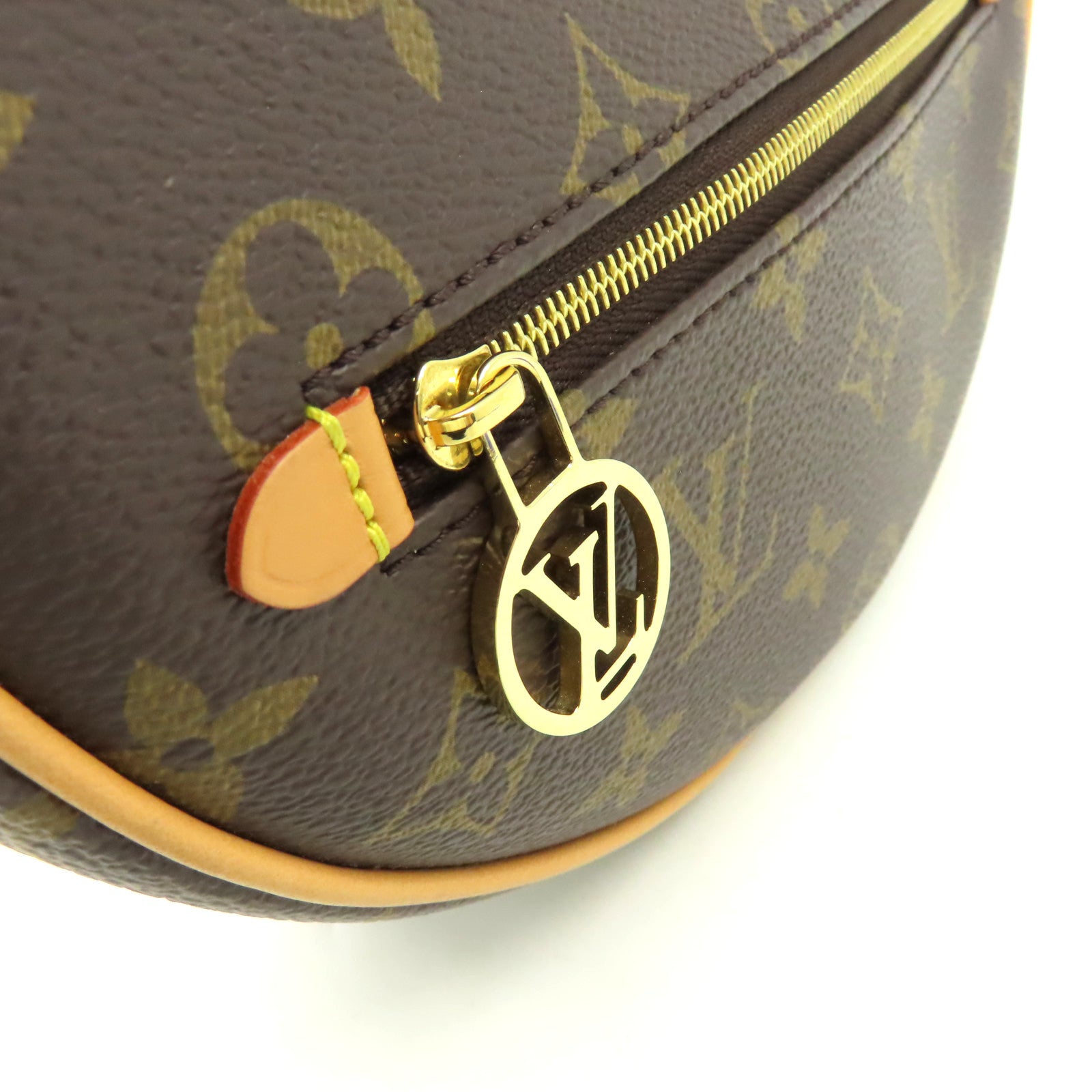 LOUIS VUITTON Monogram Loop Shoulder Bag金扣鏈帶手挽肩背兩用袋啡色