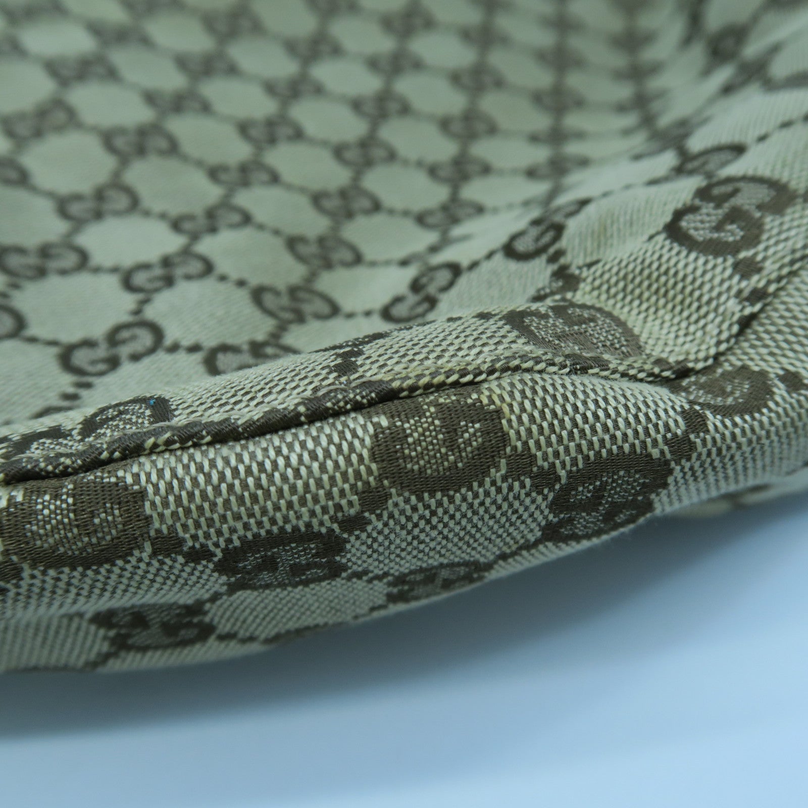 GUCCI 帆布Shoulder Bag金扣肩背袋啡色