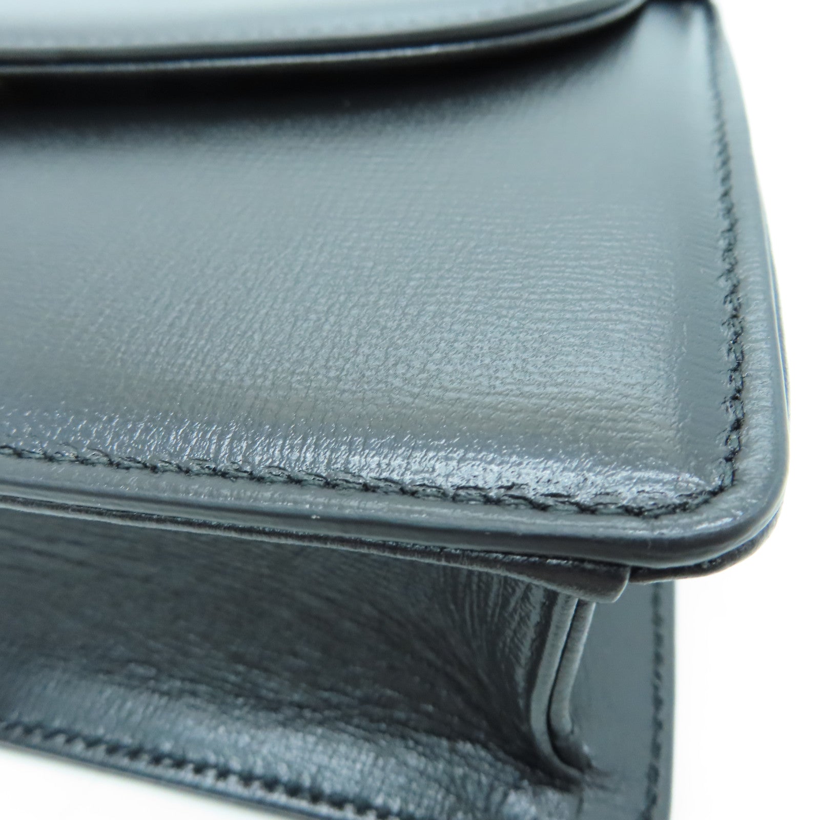 GUCCI 牛皮皮革Shoulder Bag金扣肩背袋黑色