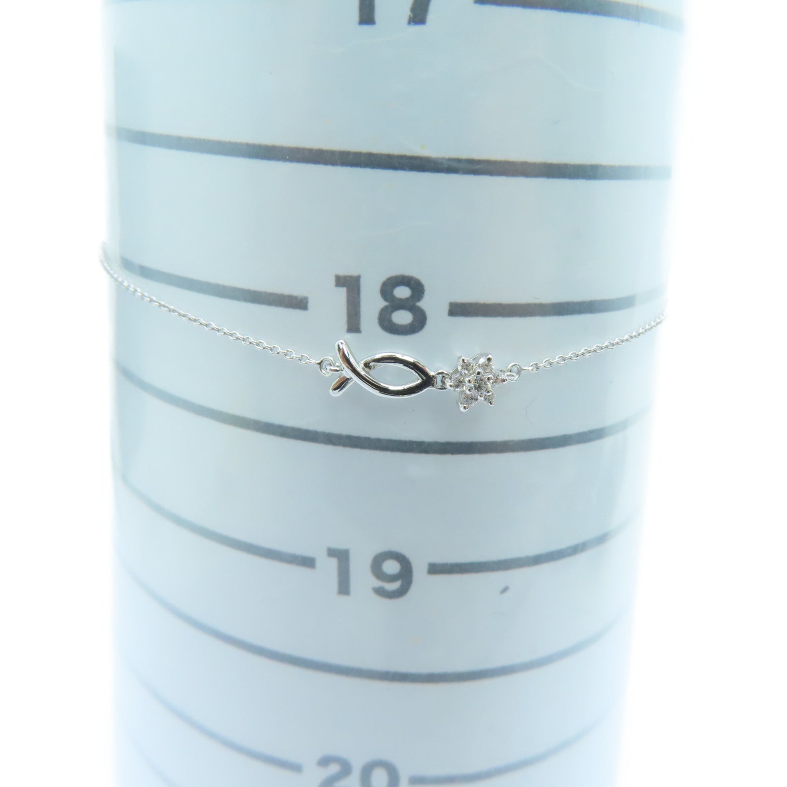 JEWELRY 【激减优惠】18K白金0.05ct Diamond Bracelet钻石手链