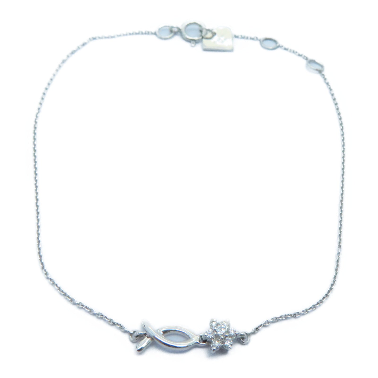 JEWELRY 【激减优惠】18K白金0.05ct Diamond Bracelet钻石手链