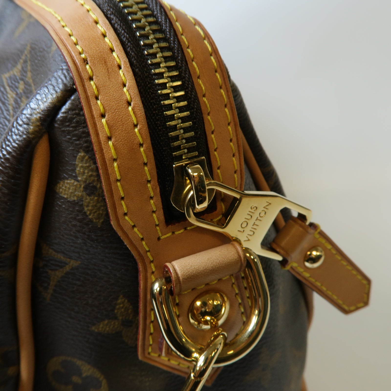 LOUIS VUITTON Monogram Retiro金扣手挽肩背兩用袋啡色