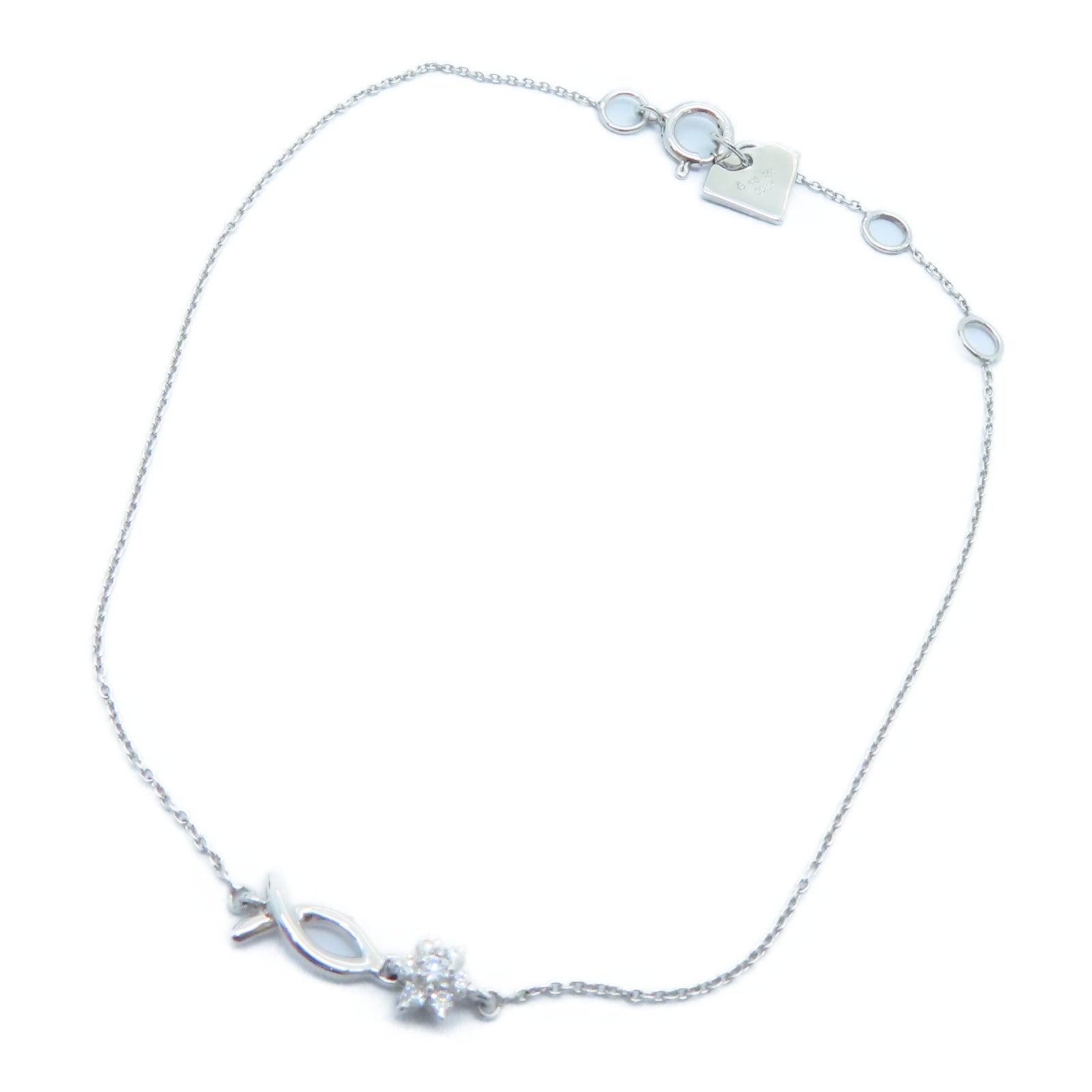 JEWELRY 【激减优惠】18K白金0.05ct Diamond Bracelet钻石手链