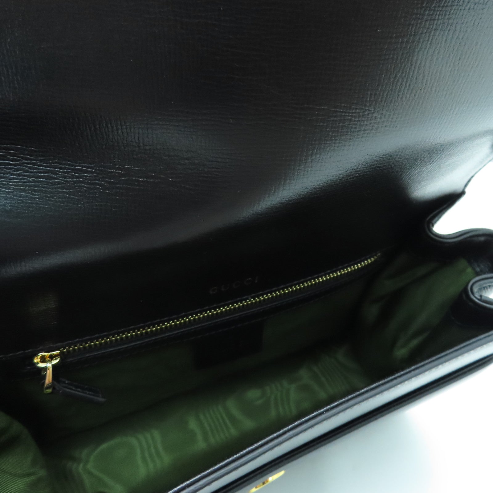 GUCCI 牛皮皮革Shoulder Bag金扣肩背袋黑色