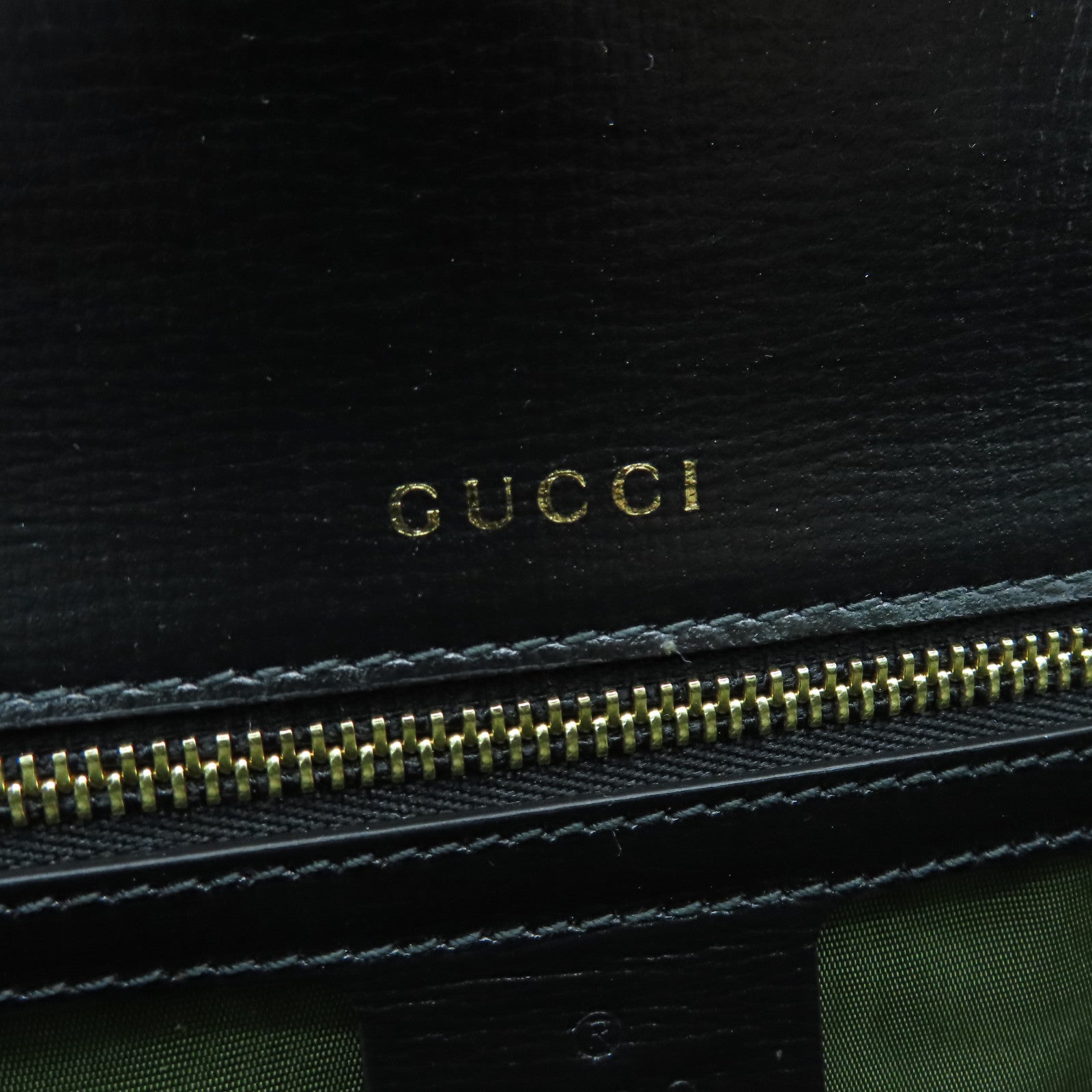 GUCCI 牛皮皮革Shoulder Bag金扣肩背袋黑色