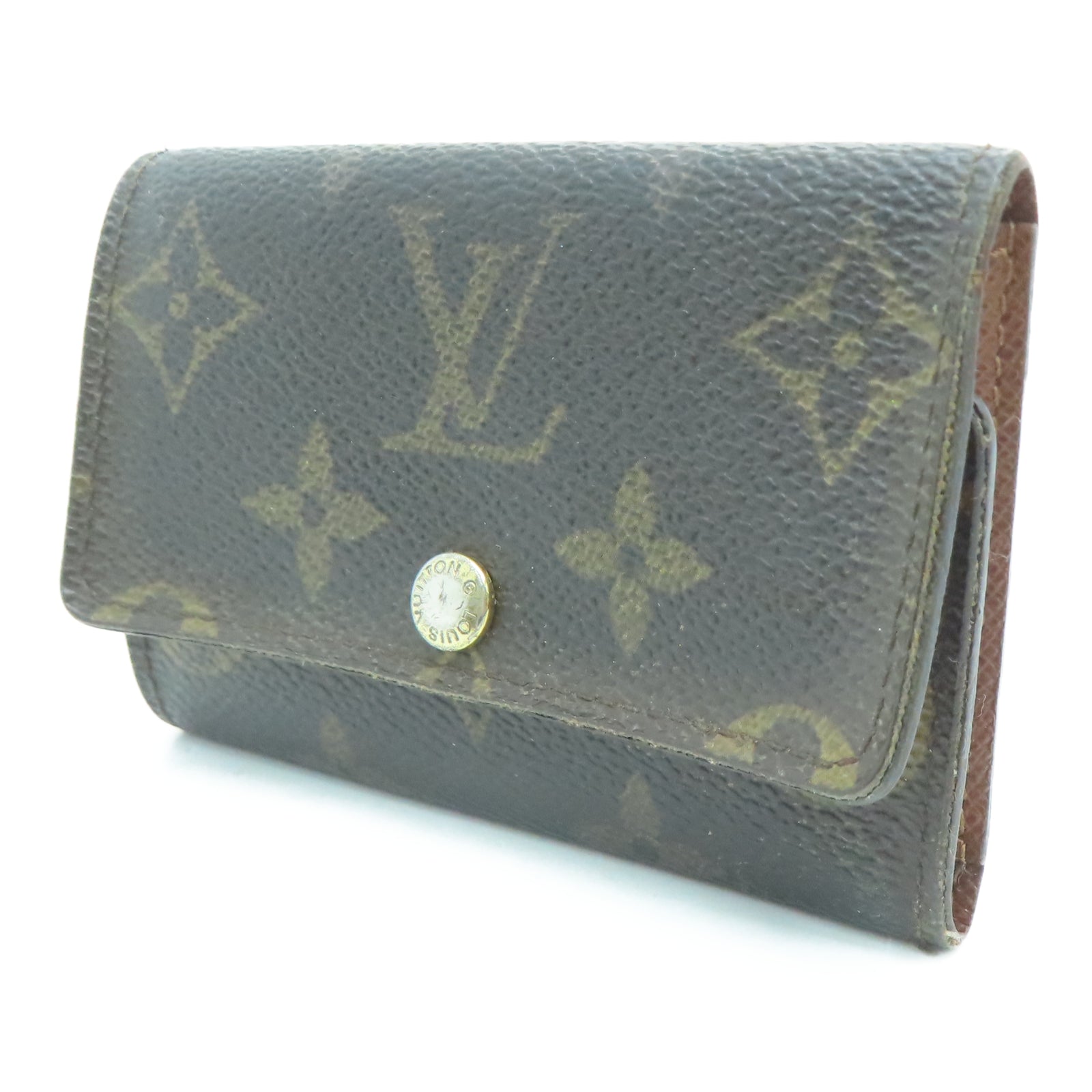 LOUIS VUITTON Monogram 6 Key Holder金扣锁匙包棕色