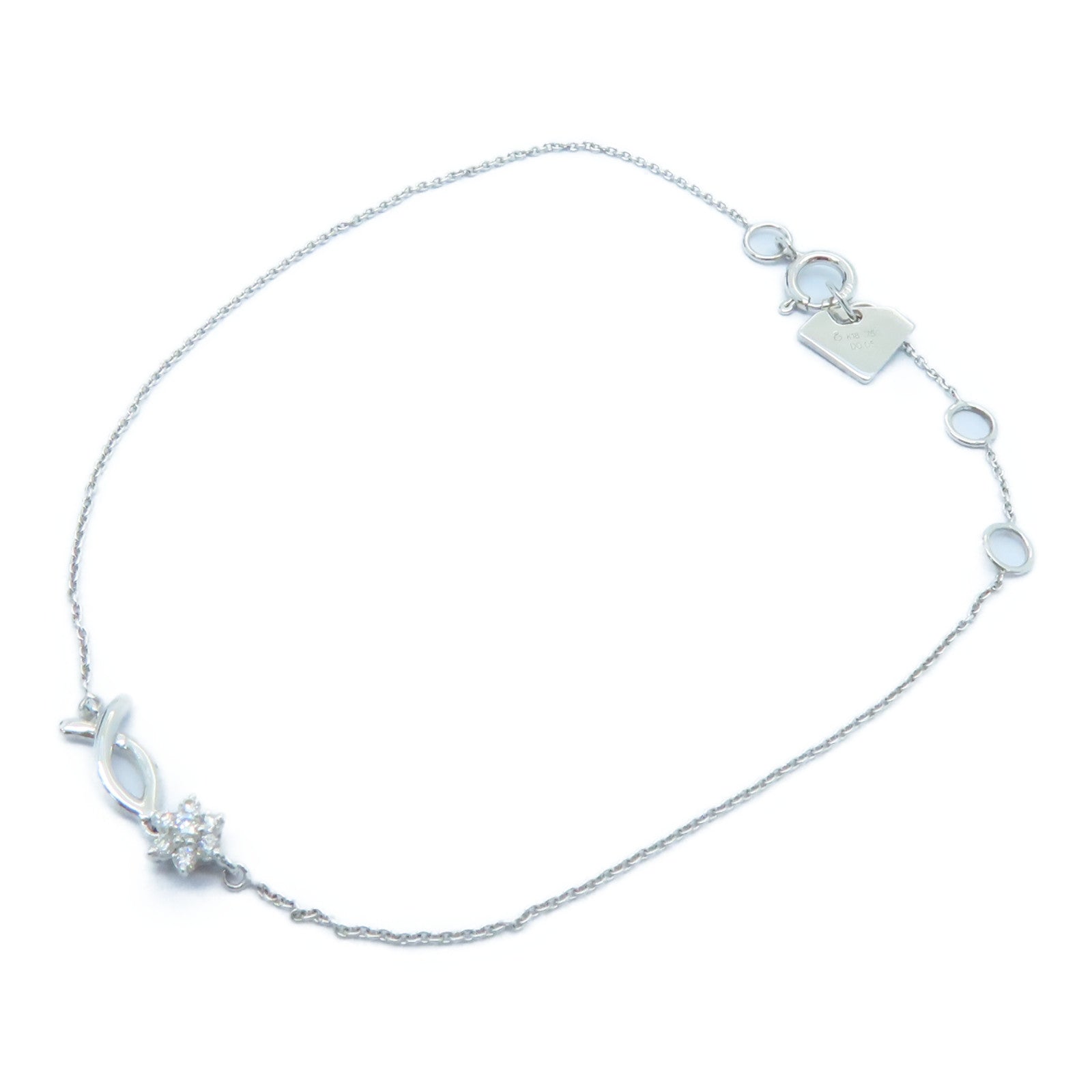 JEWELRY 【激减优惠】18K白金0.05ct Diamond Bracelet钻石手链