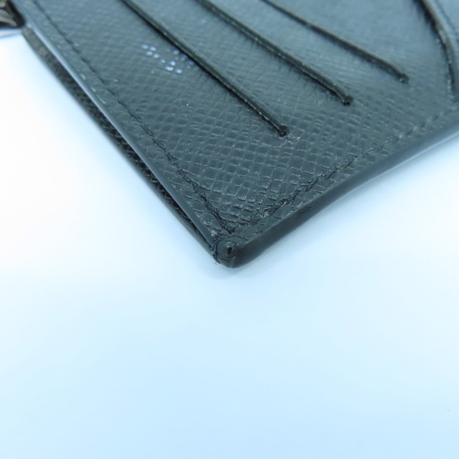 LOUIS VUITTON Monogram Eclipse Card Case银扣卡片套黑色